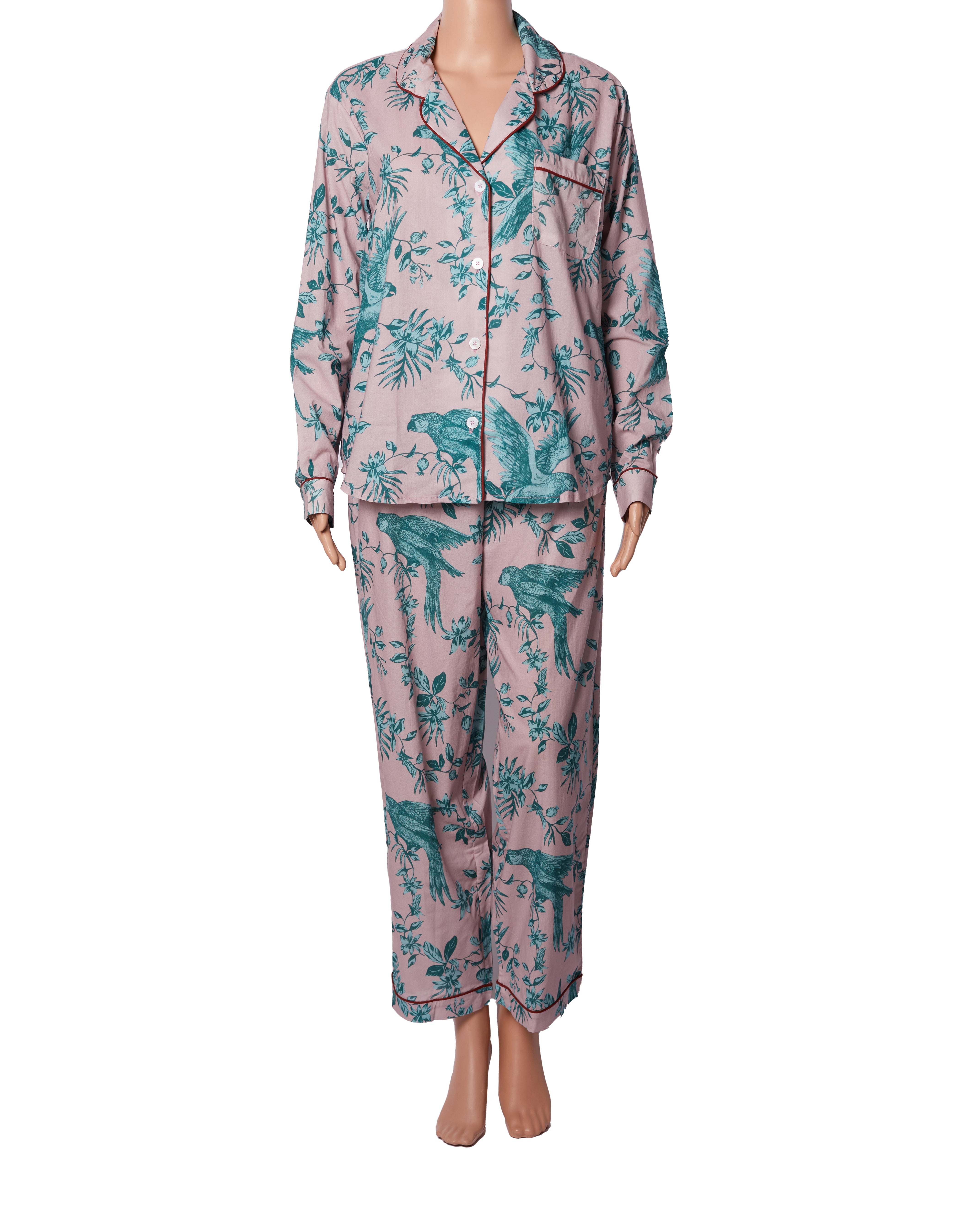Women's Long set  Parrot print