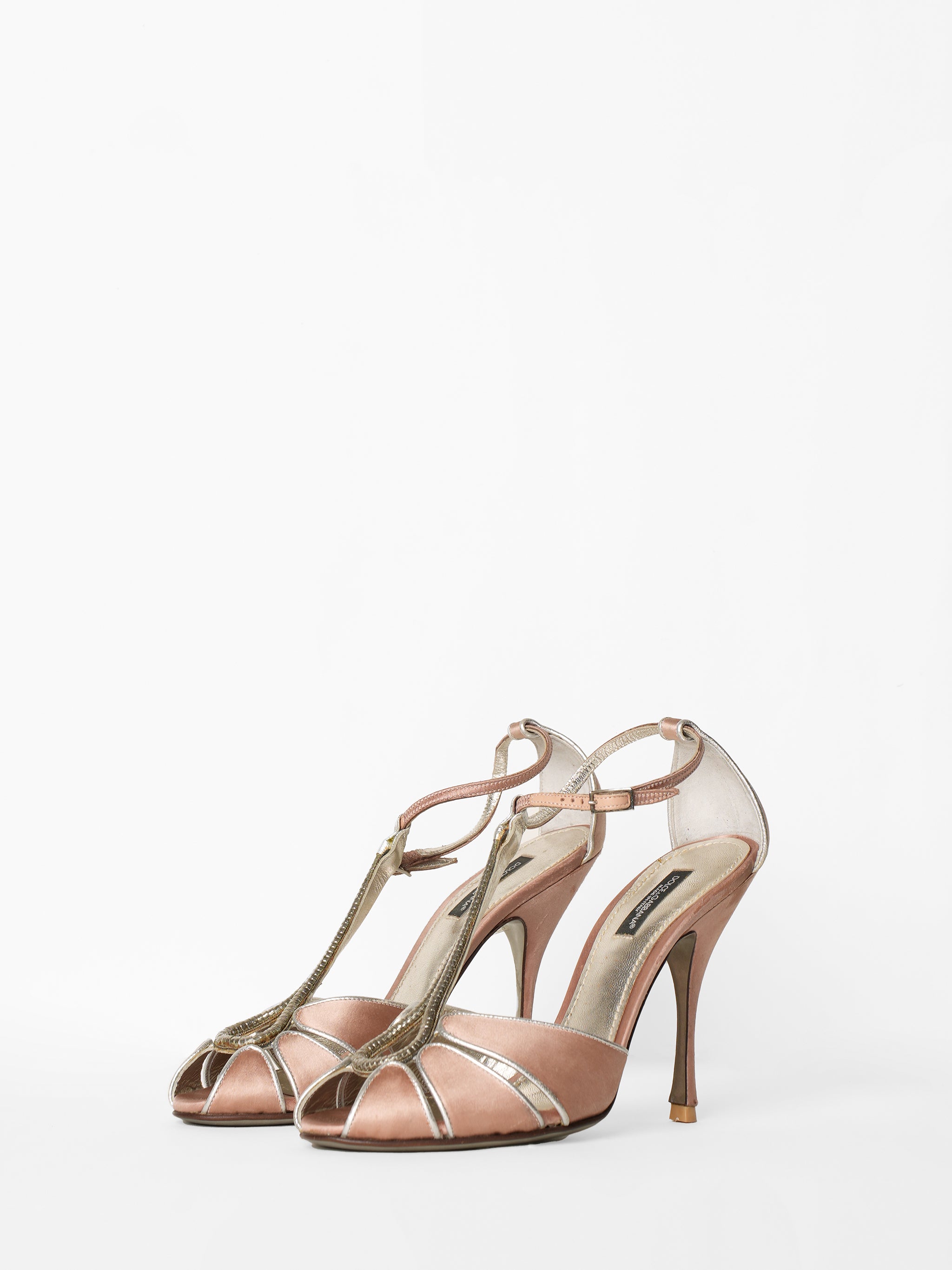 Dolce and gabbana sales silver heels