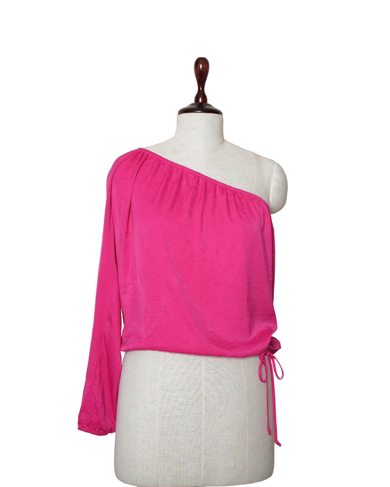 Bcbgmaxazria Pink One shoulder top