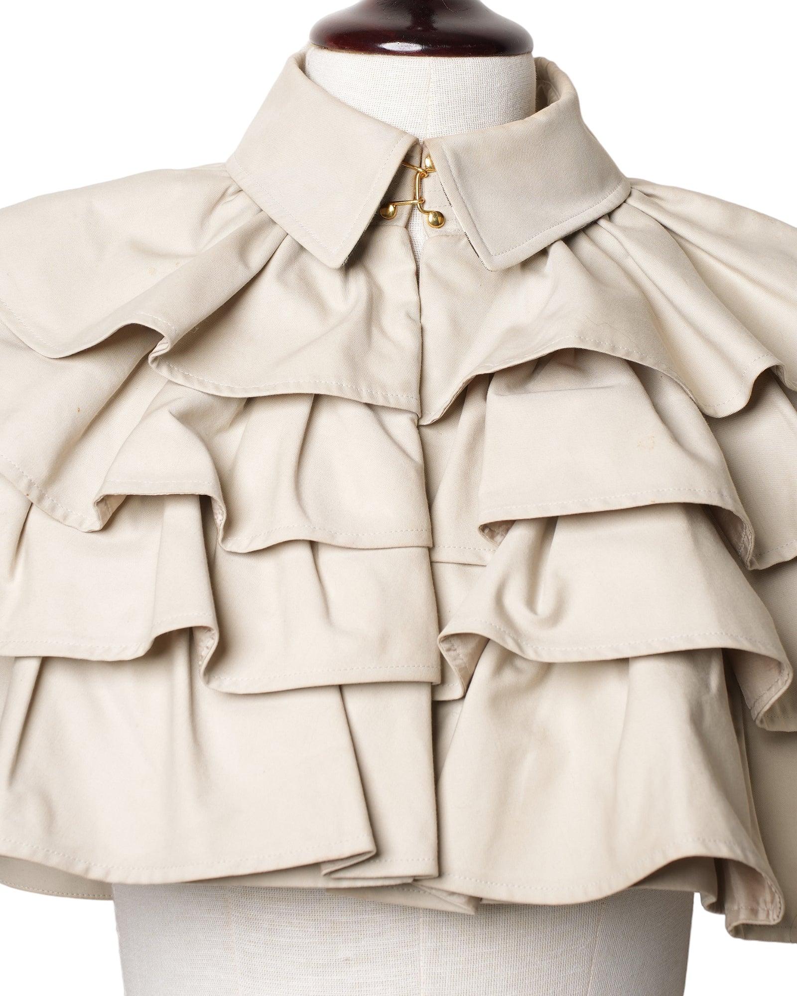 Burberry Ruffle Cape Jacket