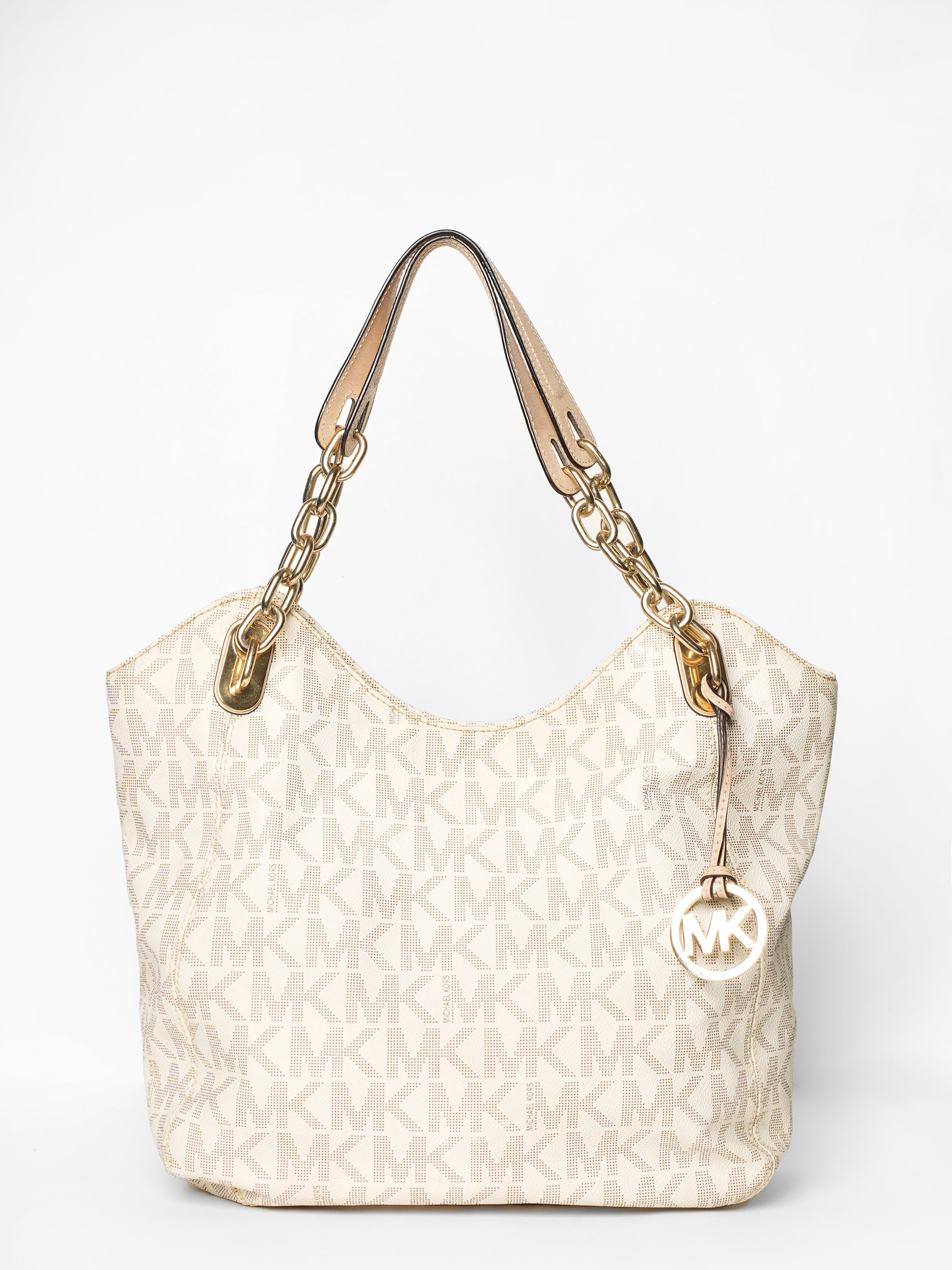 Michael Kors Lily Vanilla Monogram Tote