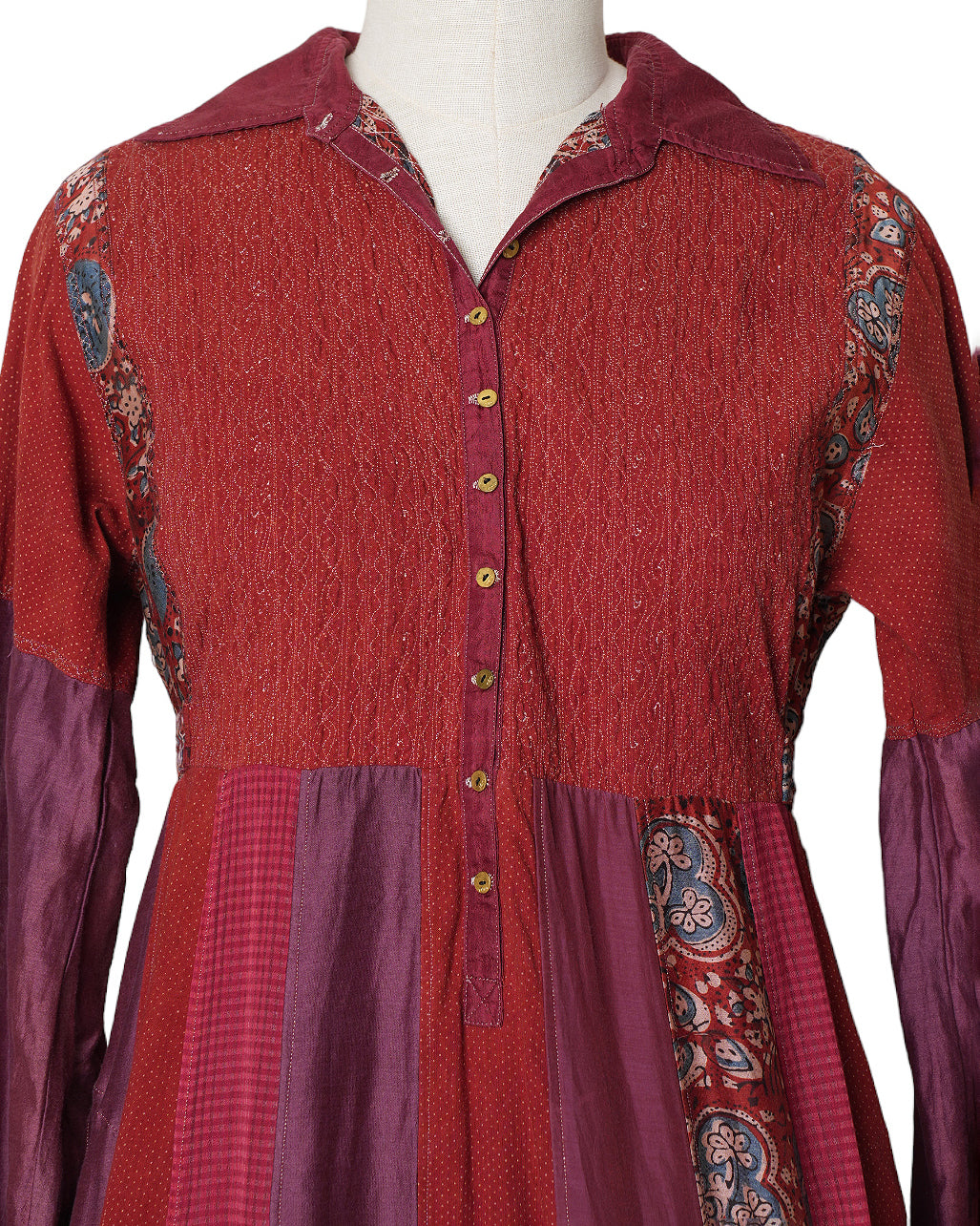 Pero Full Long & Collar Neck Dress