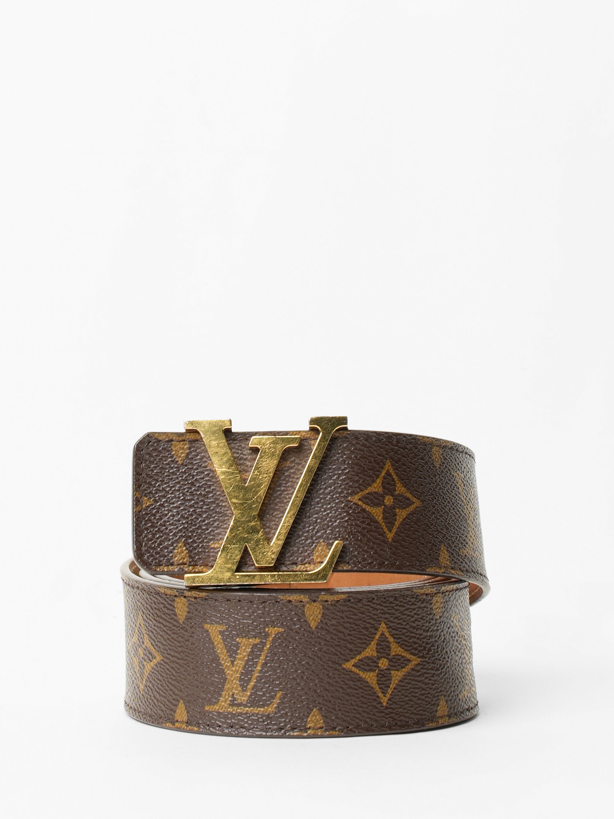 all white lv belt