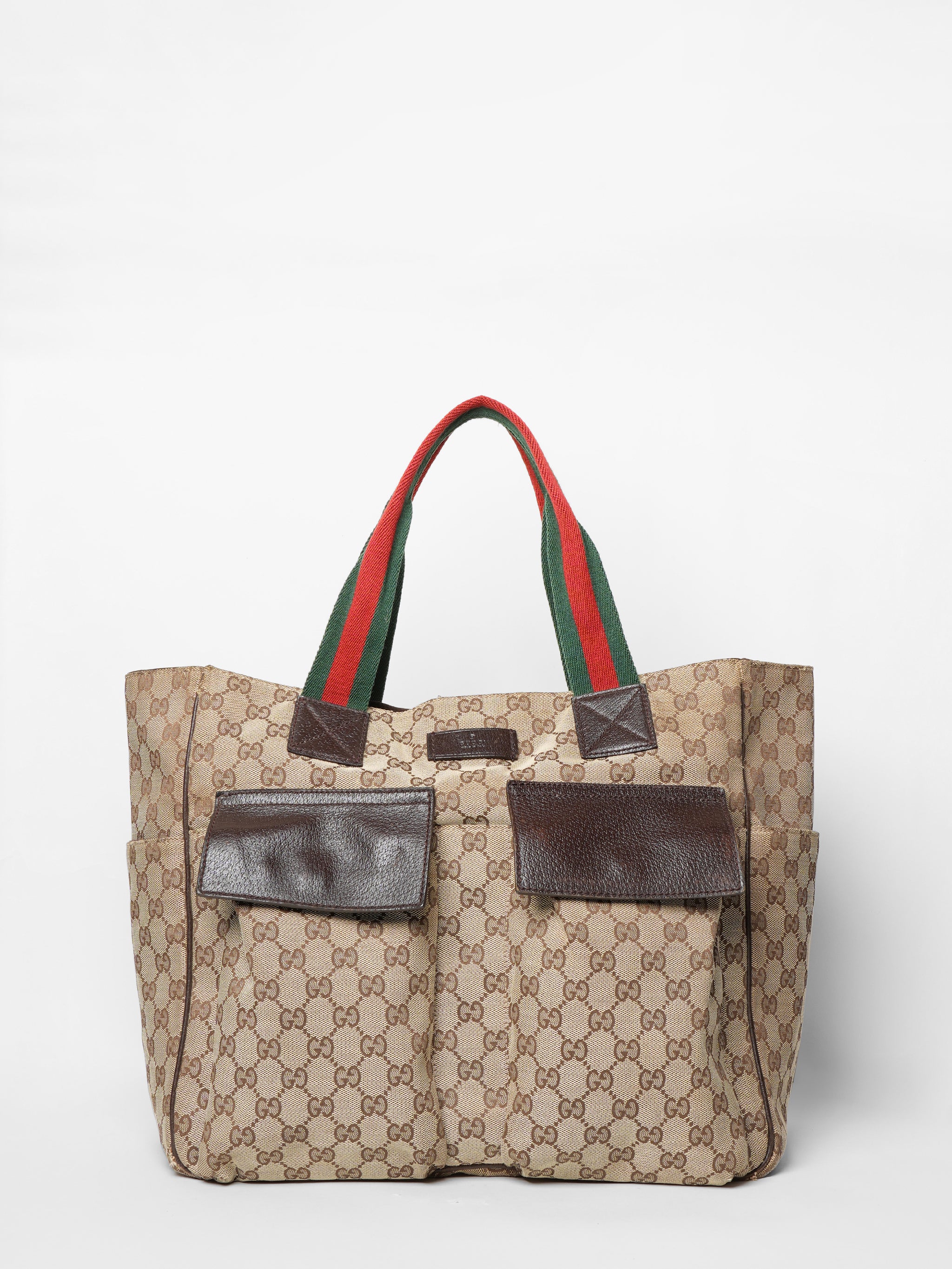 Gucci GG Canvas shops Web Tote Bag