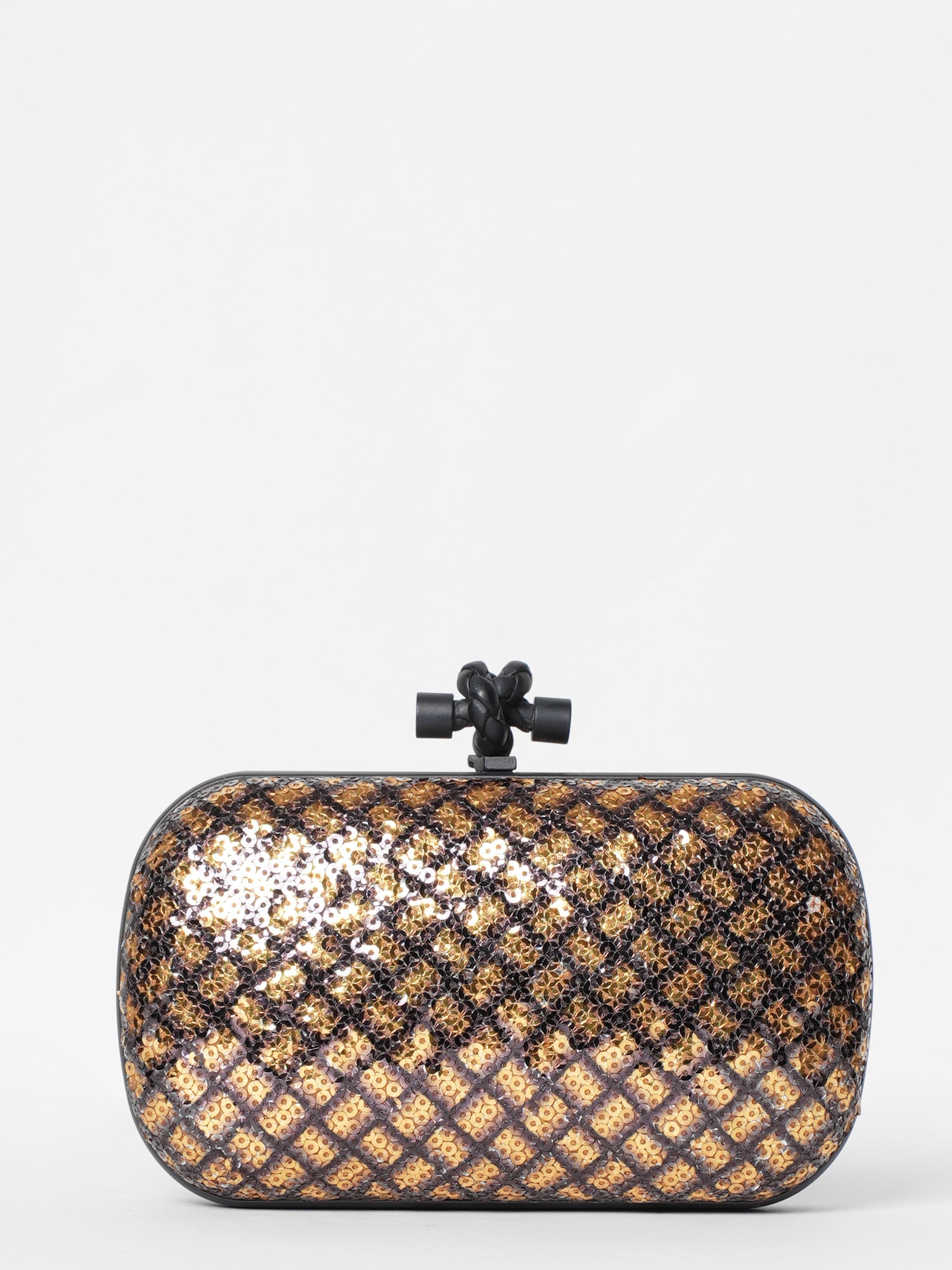 Bottega Veneta Sequin Knot Clutch