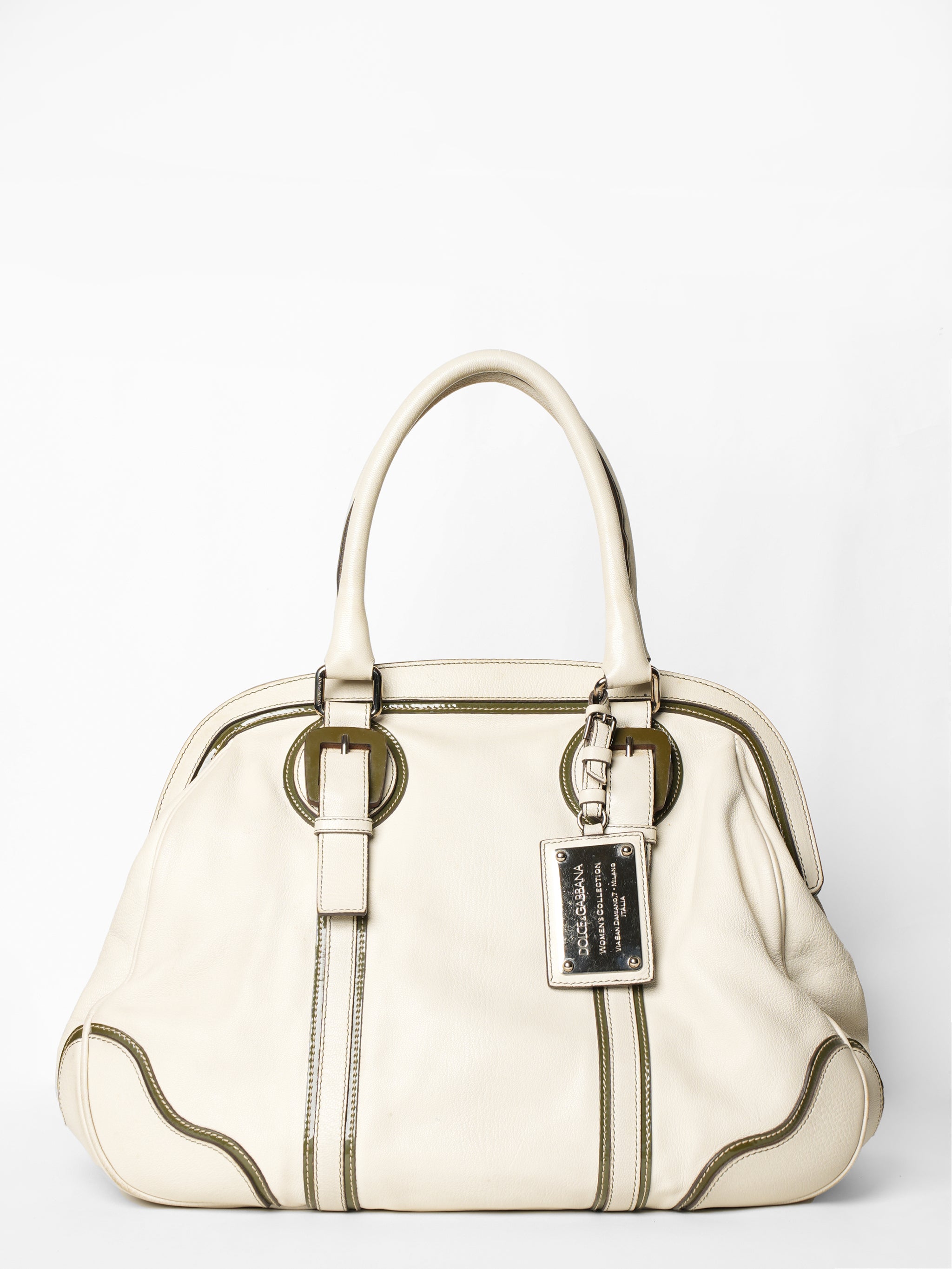 Dolce & Gabbana Beige Leather Tote Bag