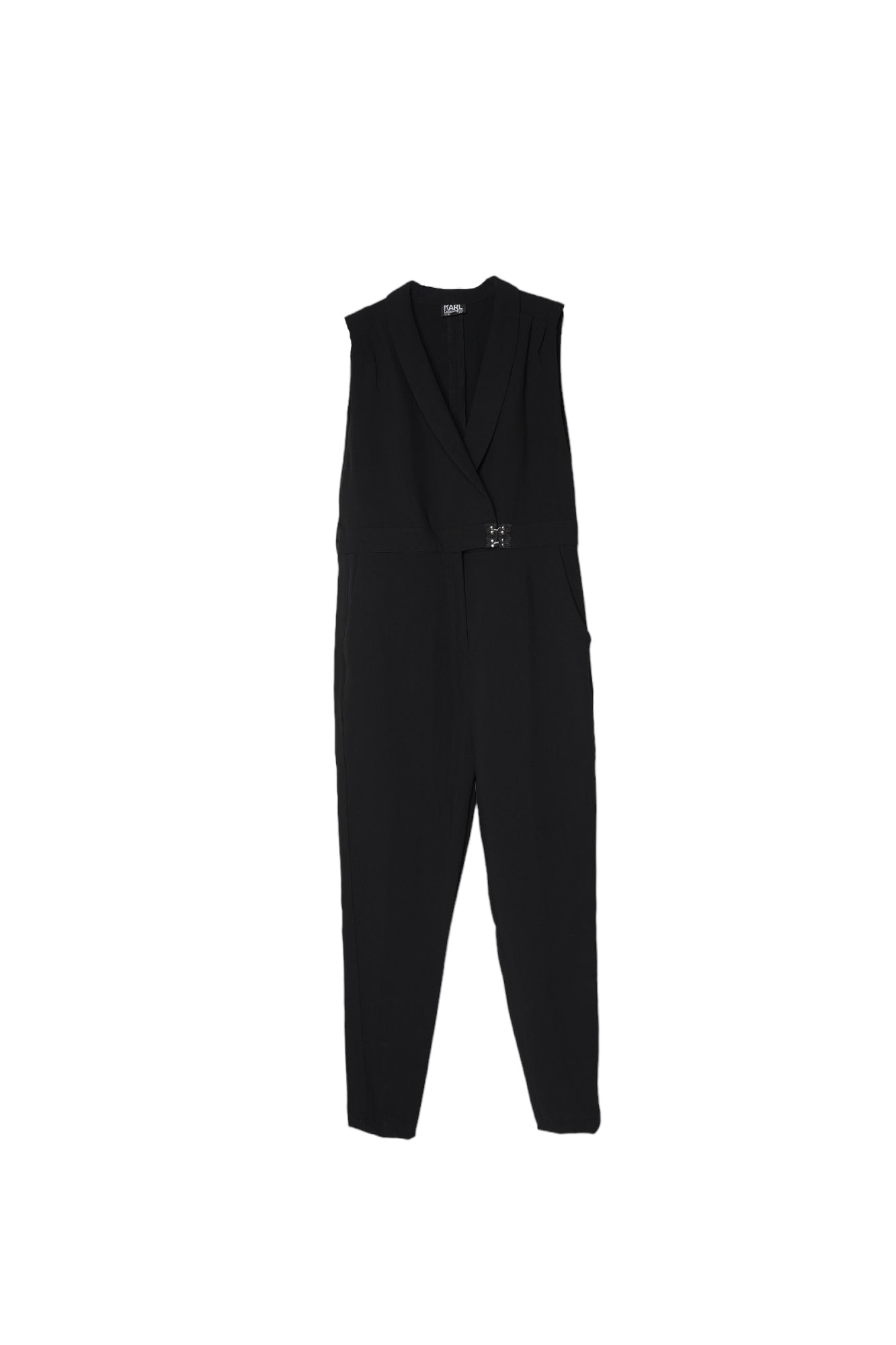 Karl Kagerfeld For Cover Story Black Jumpsuit