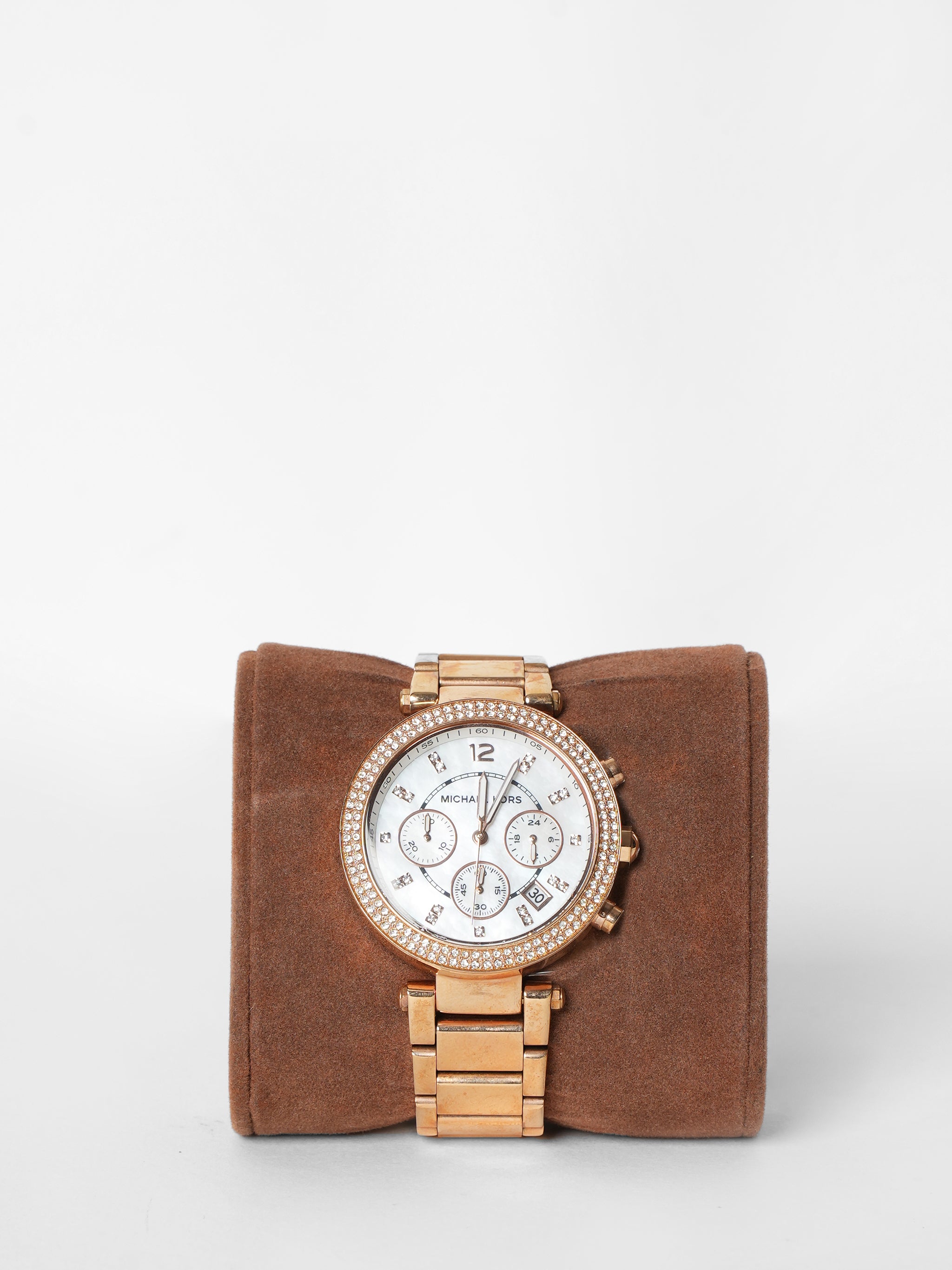 Michael kors rose gold clearance mother of pearl watch