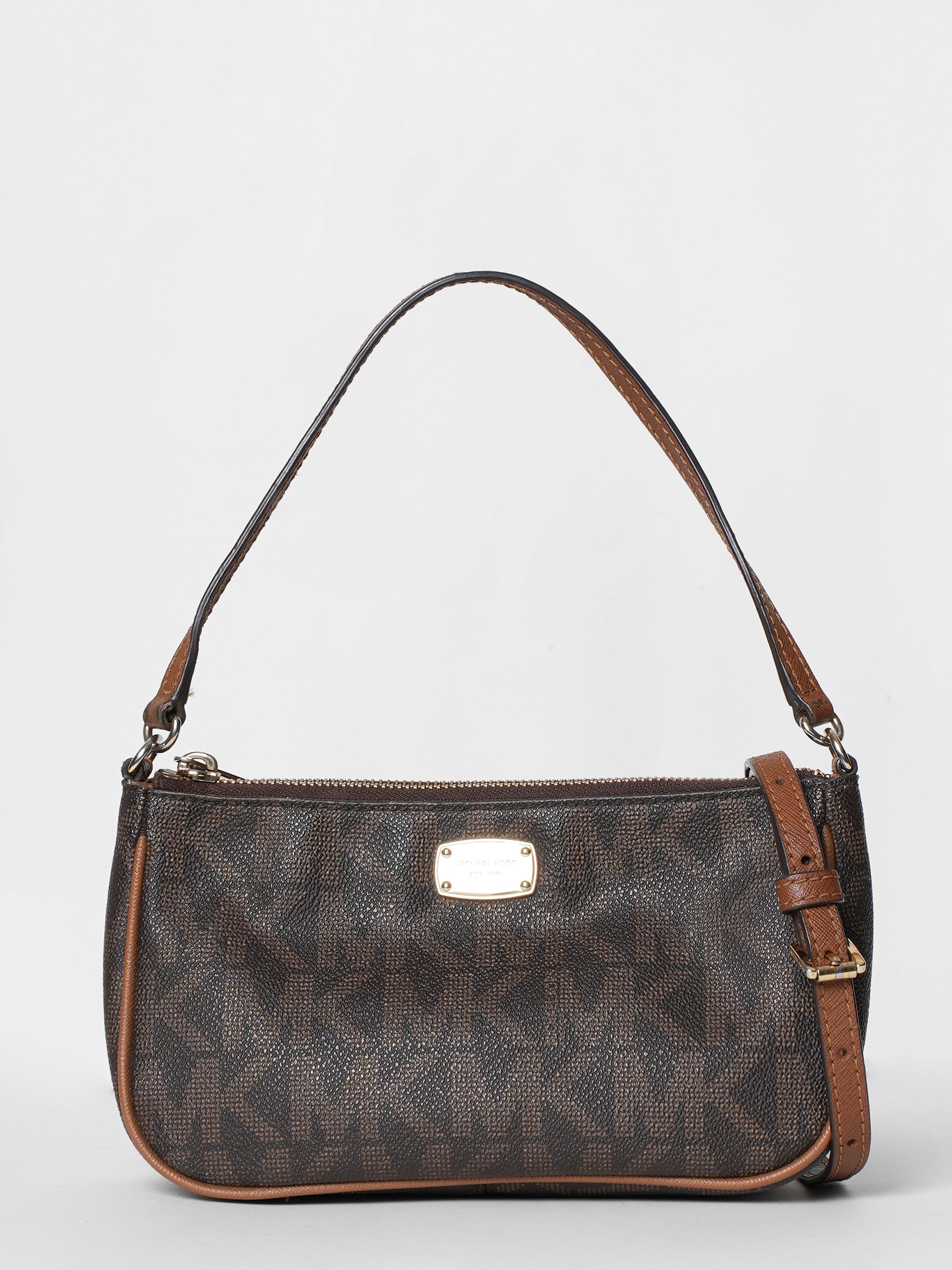 Michael Kors Monogram Brown Crossbody Bag