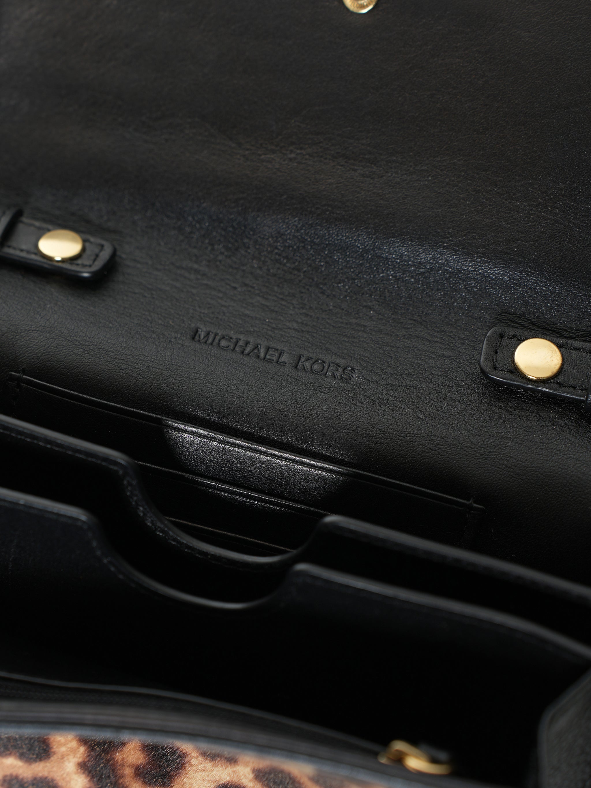 Michael Kors Leopard Calf Hair Cross Body Bag