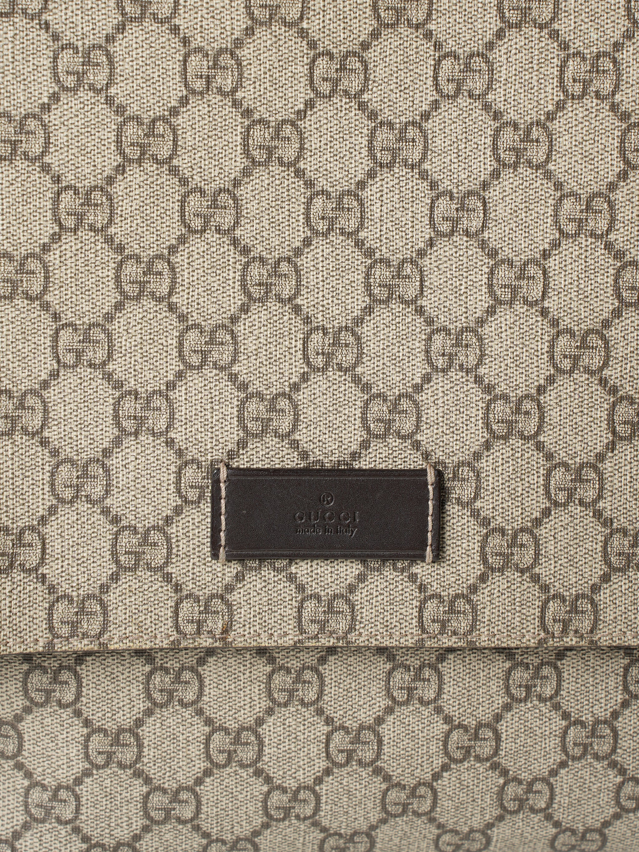 Gucci Beige GG Supreme Canvas Diaper Bag