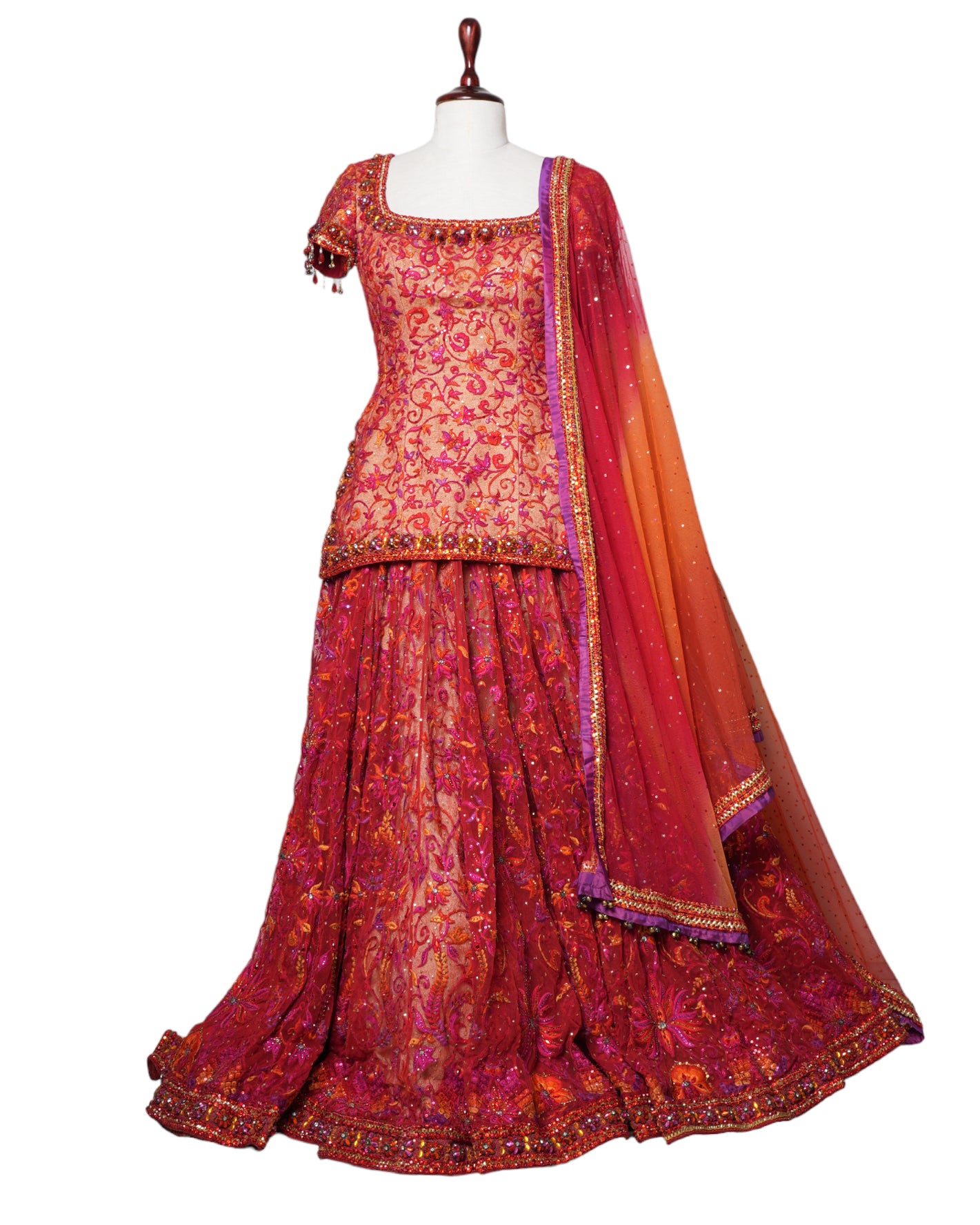Tarun Tahiliani Red Lehenga