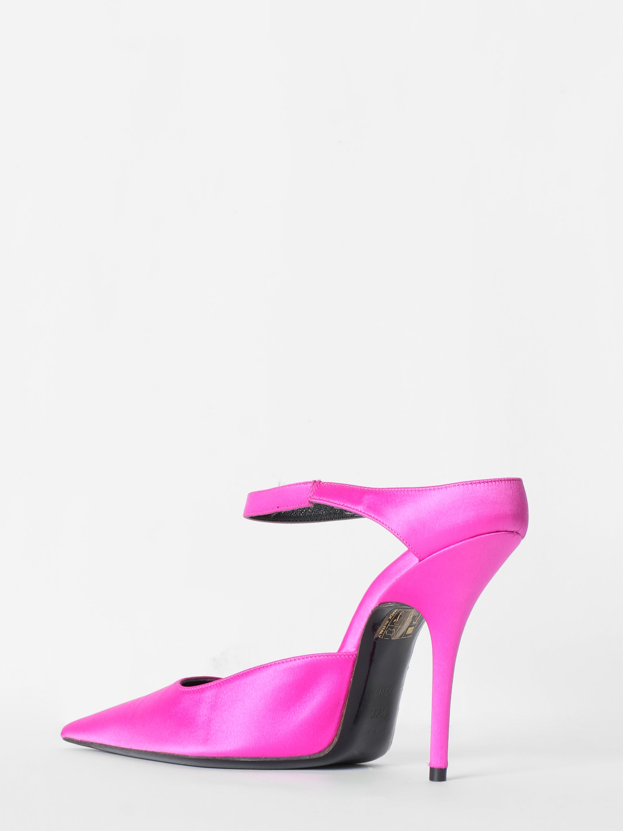 *New* Balenciaga Fuchsia Satin Knife Heels