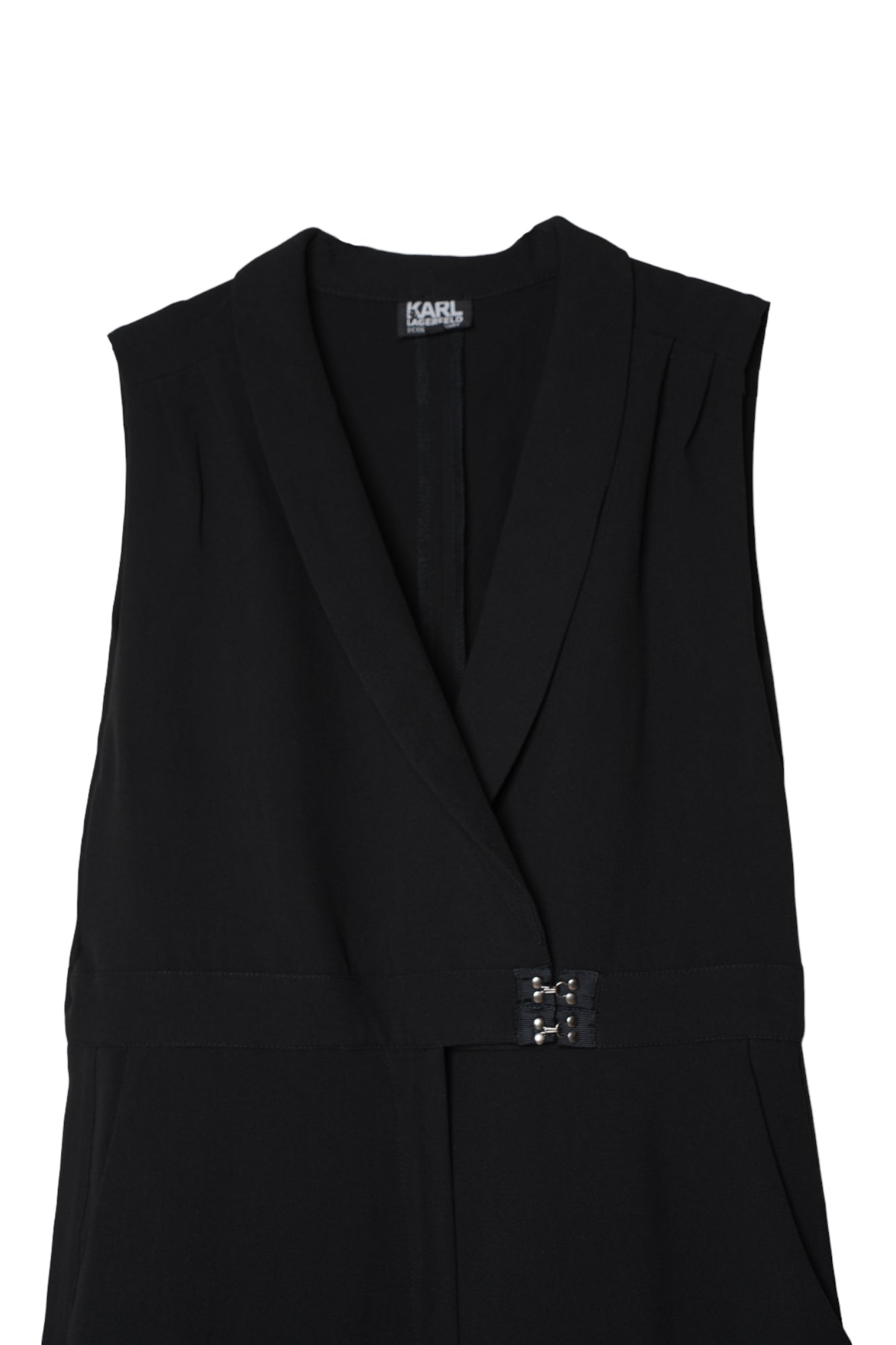 Karl Kagerfeld For Cover Story Black Jumpsuit