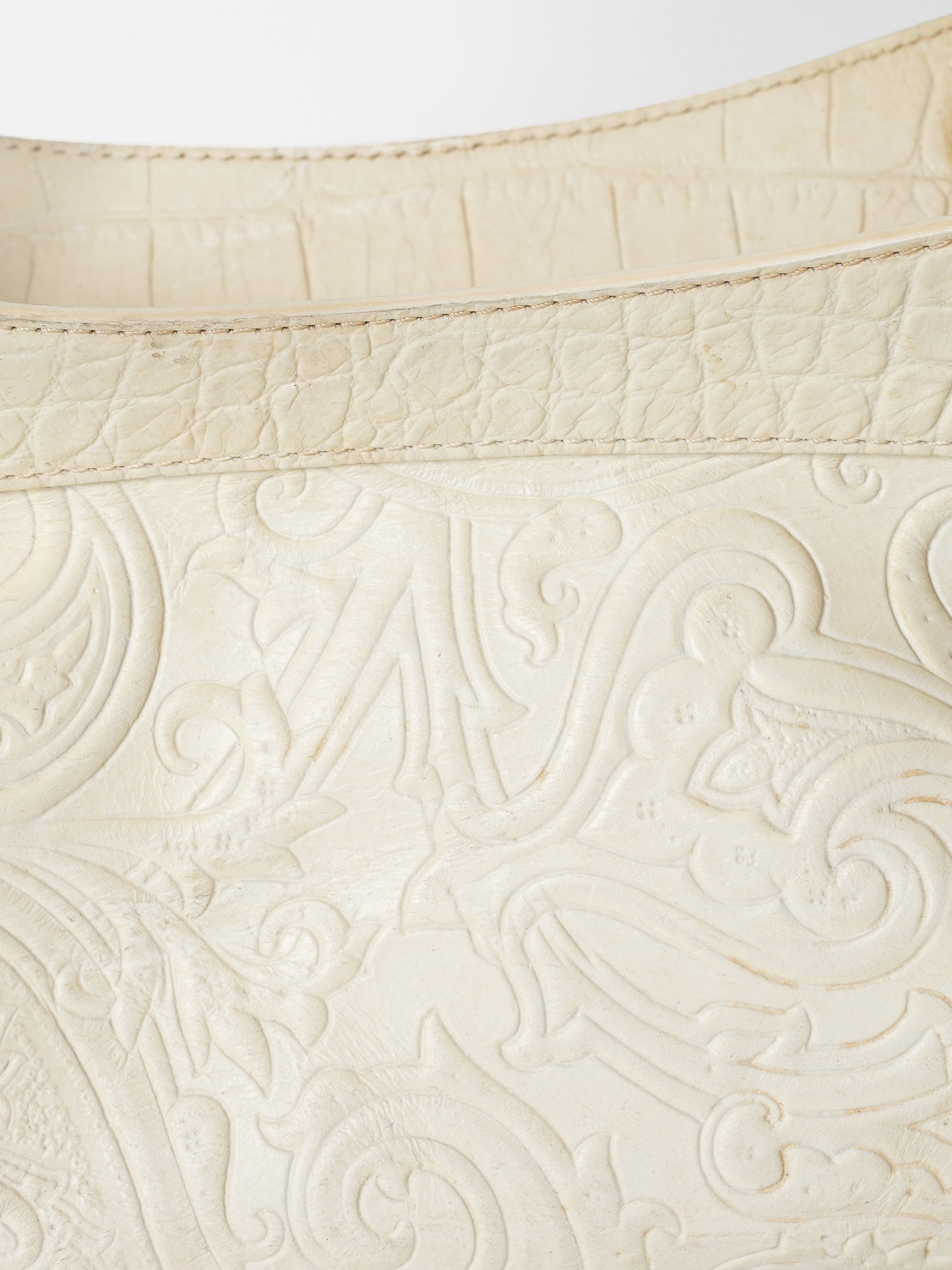 Vintage Etro White Shoulder Bag