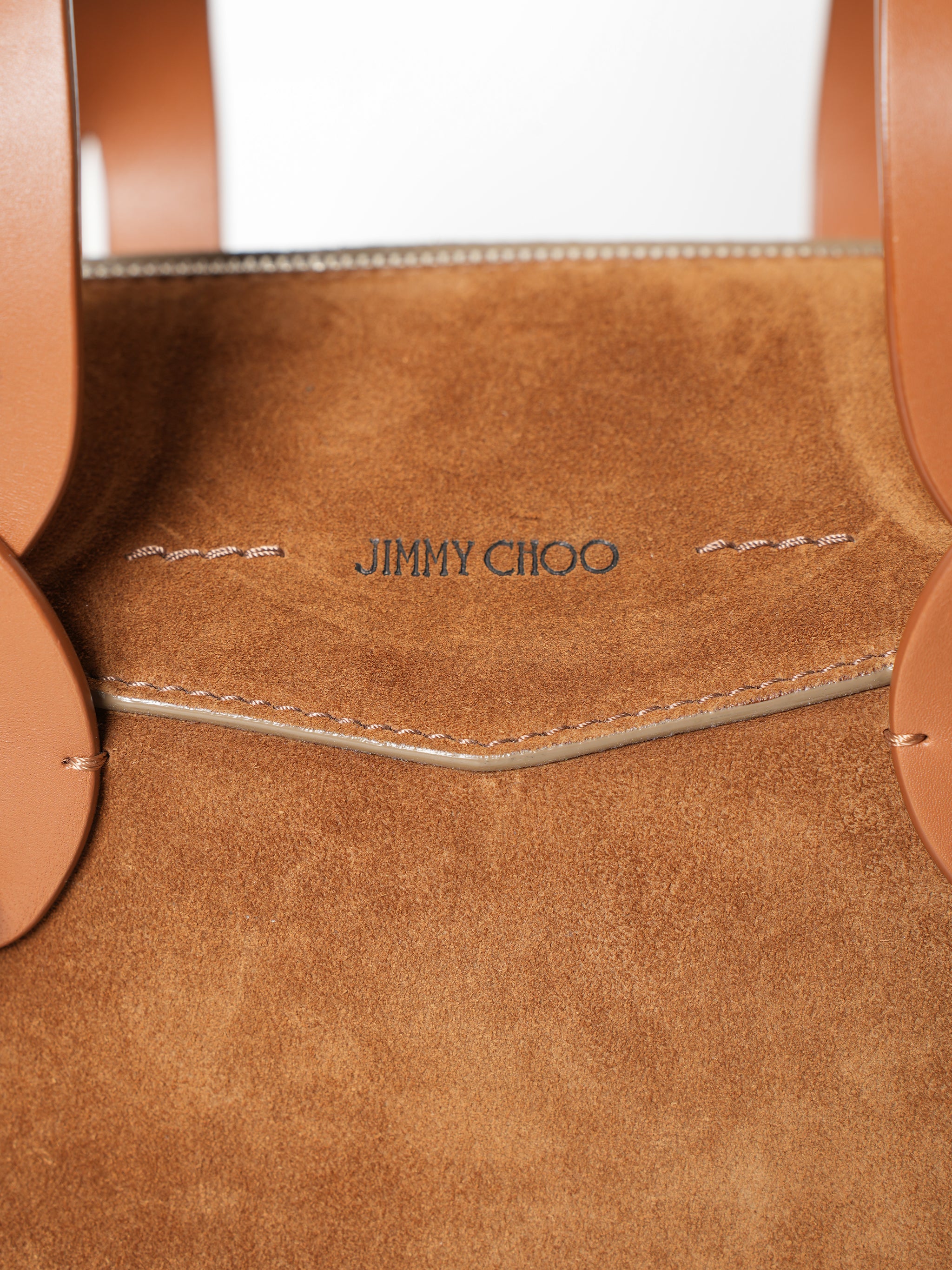 *New* Jimmy Choo Allie Bowling Brown Bag