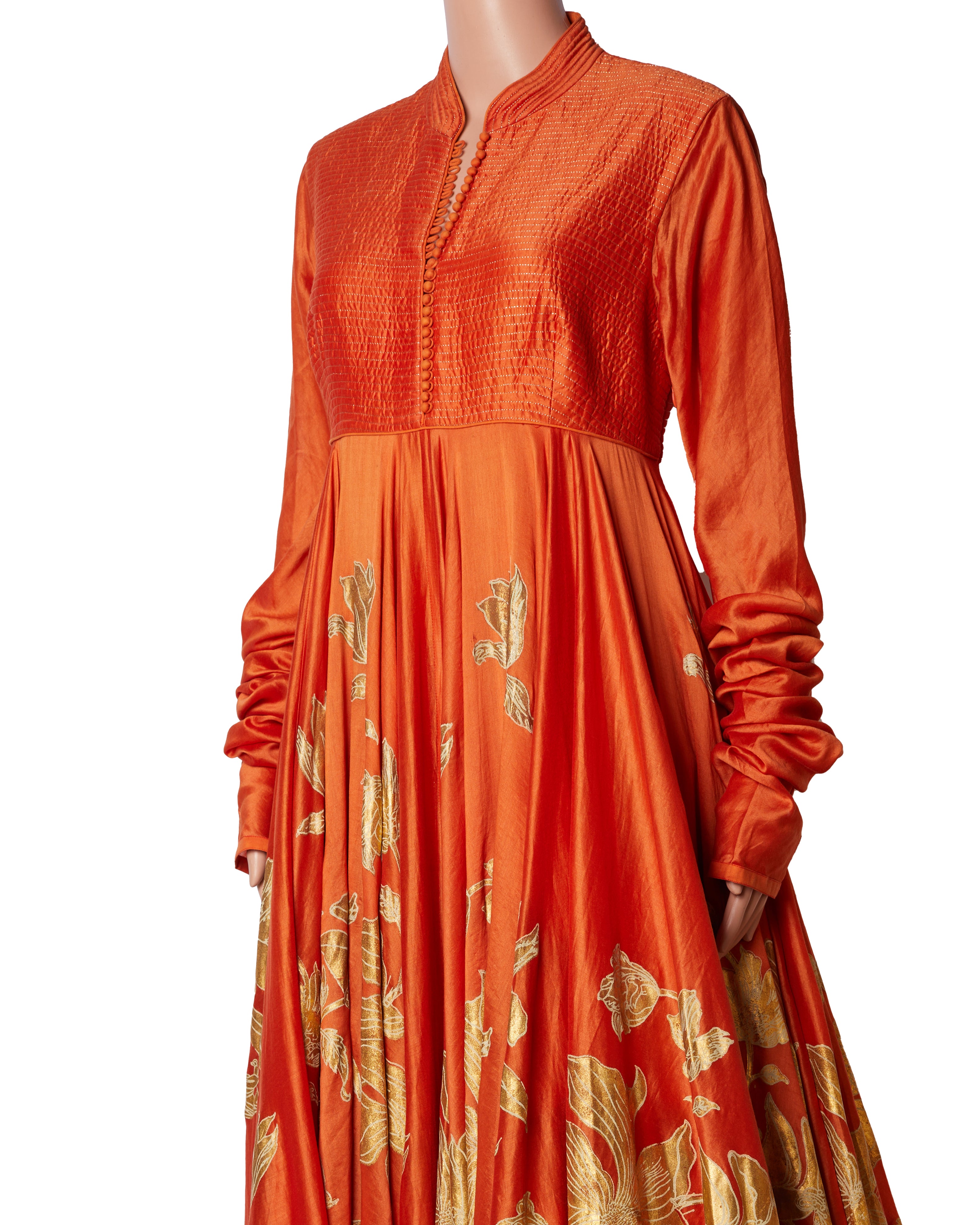 Rohit Bal orange Anarkali Set