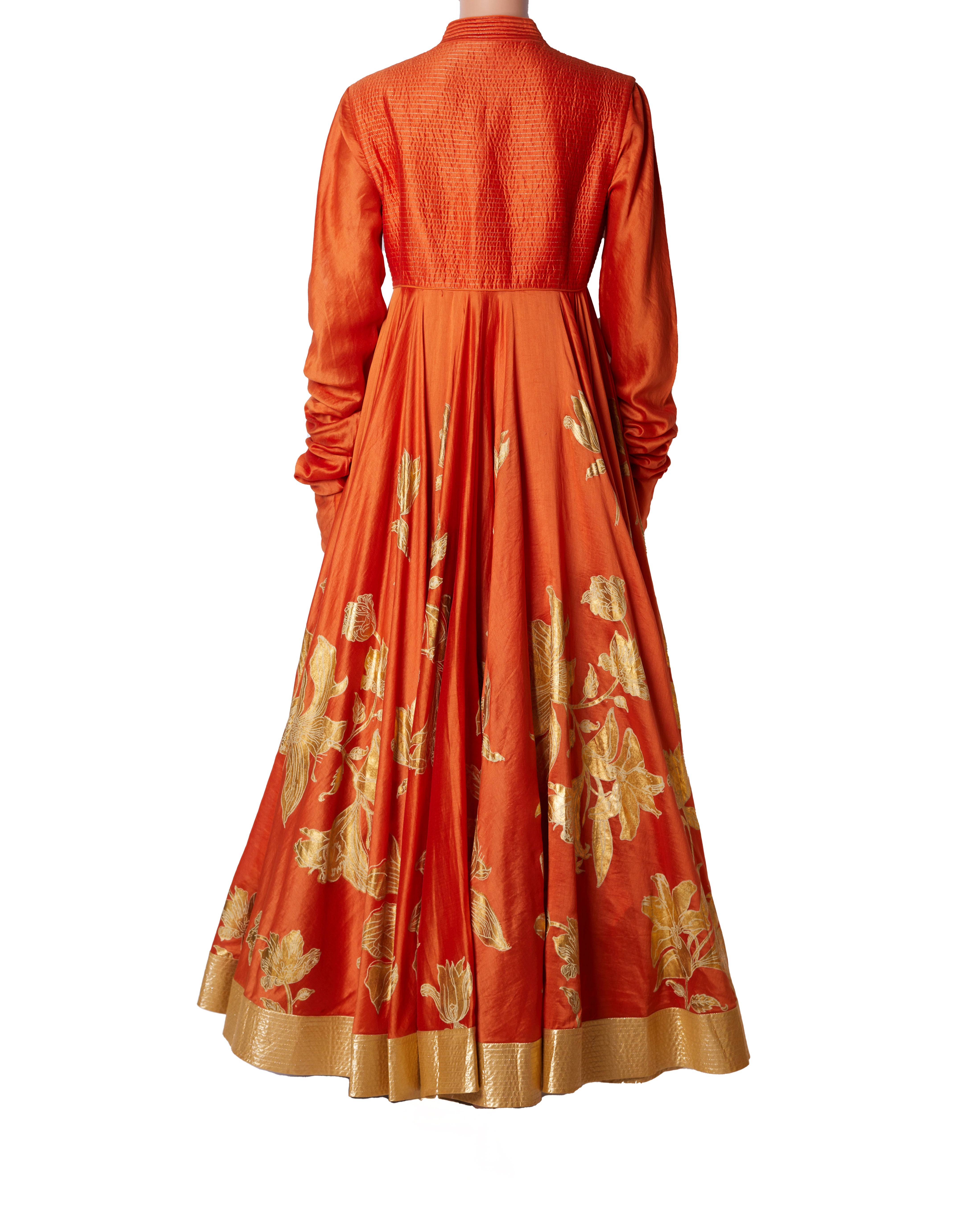 Rohit Bal orange Anarkali Set