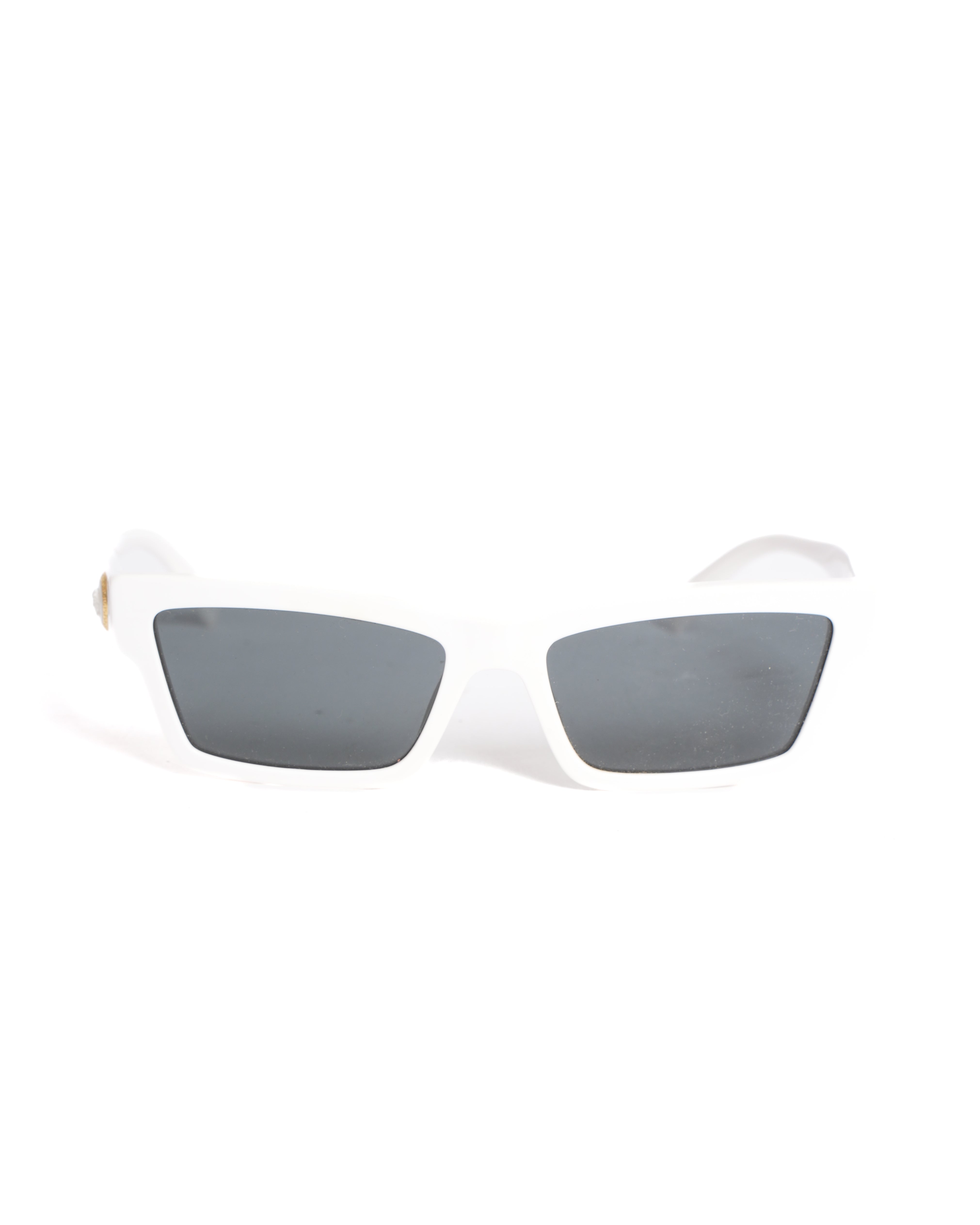 Versace Cateye Medusa Unisex Sunglasses in White