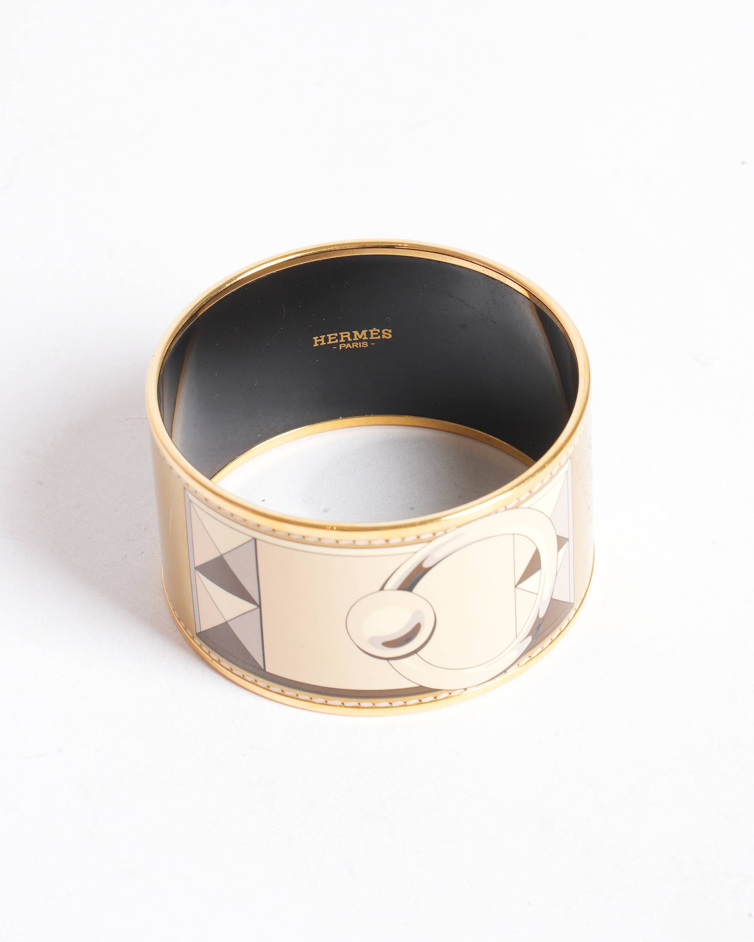 Hermès Extra Wide Enamel Bracelet