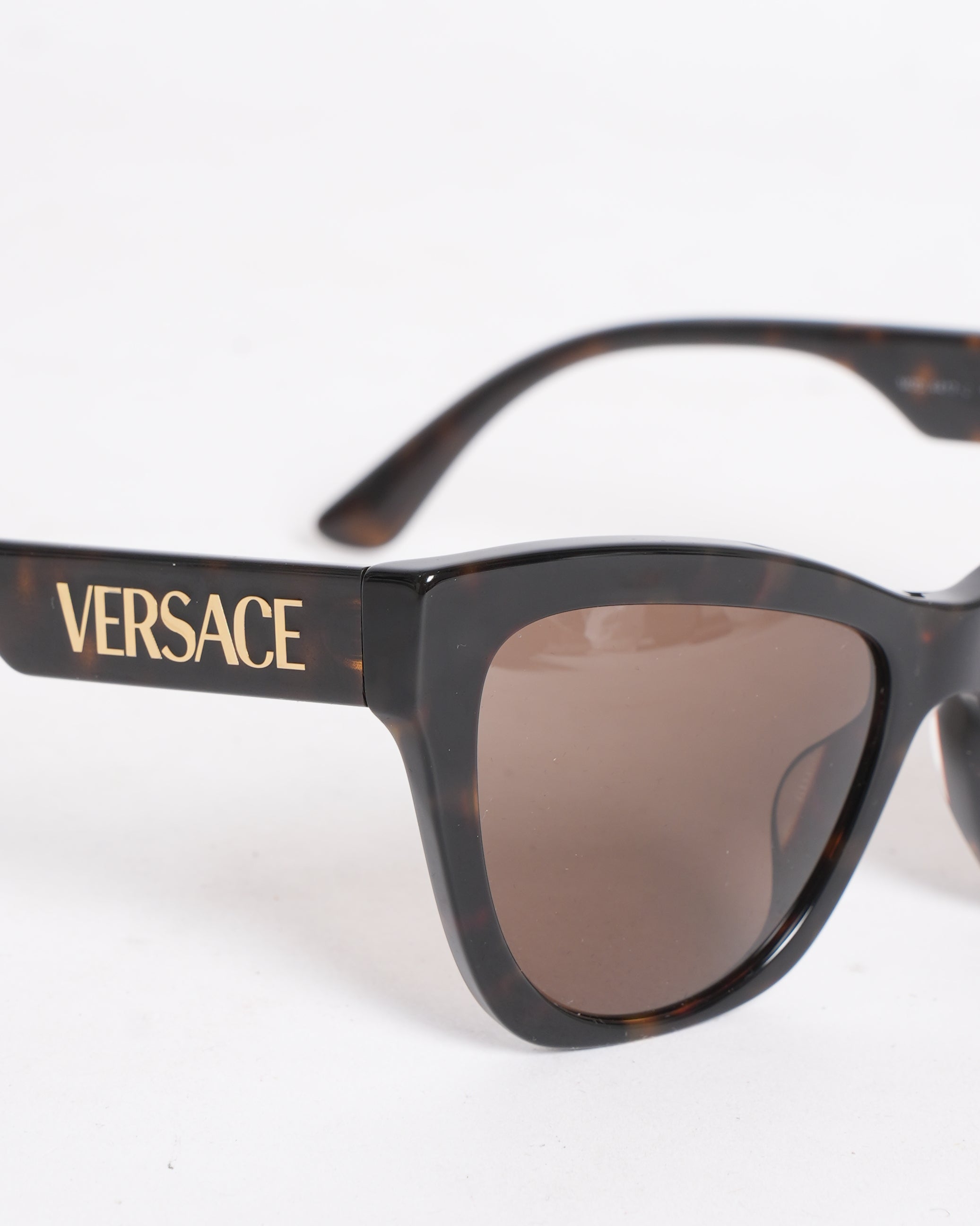 Versace Cat Eye Sunglasses in Brown
