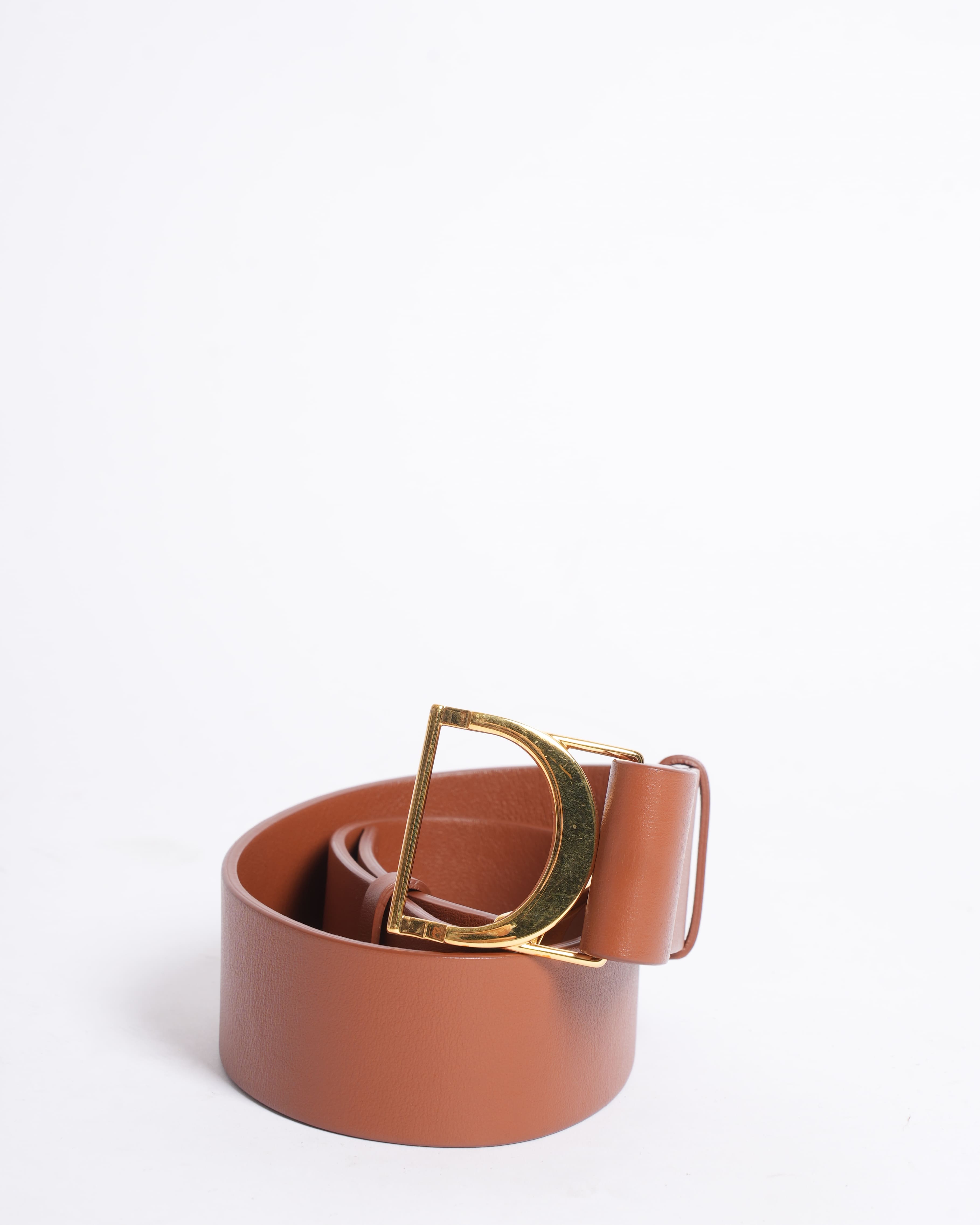 Christian Dior Golden Saddle Belt