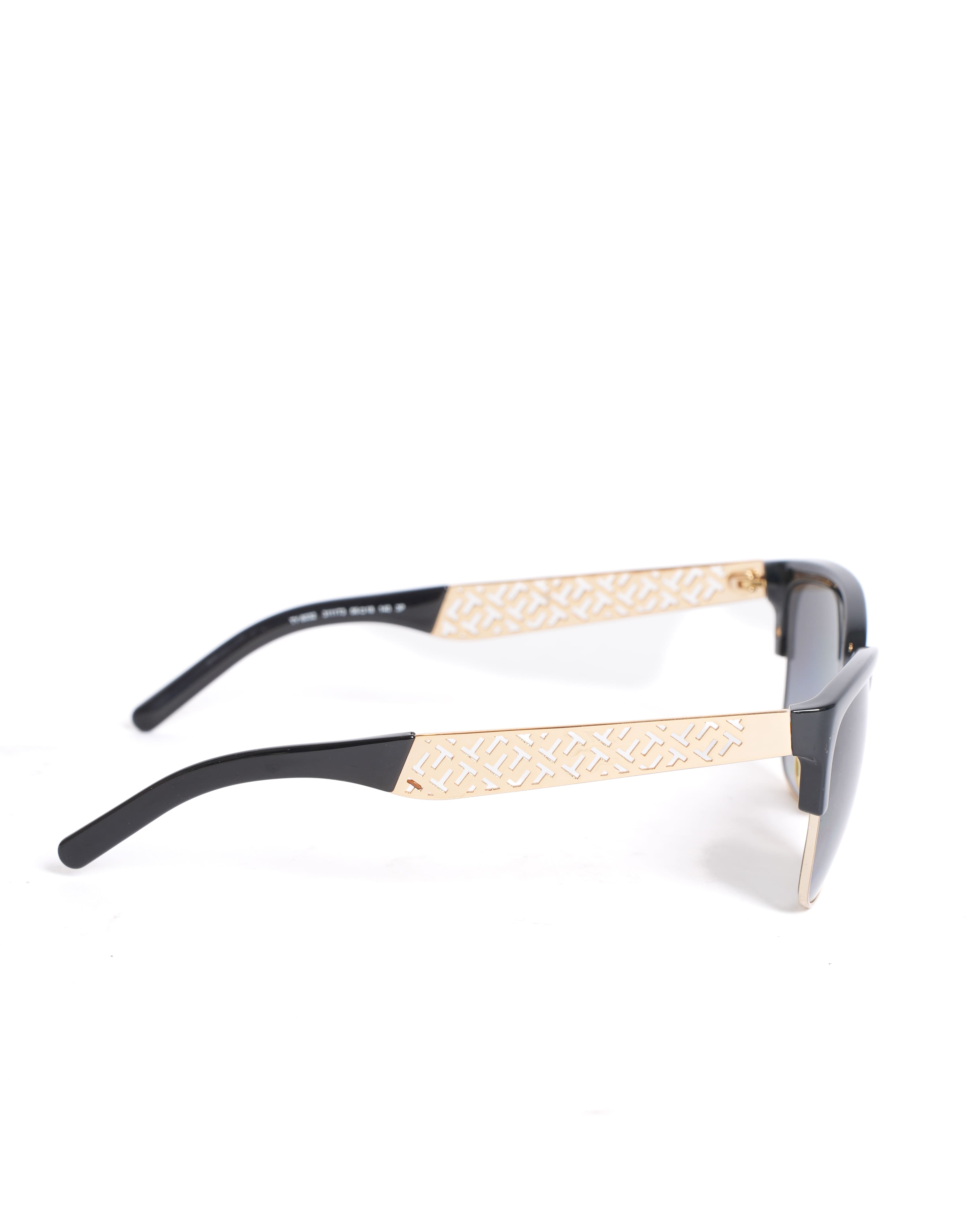 Tory Burch Unisex Sunglasses with Gold-Tone Temple Detailing