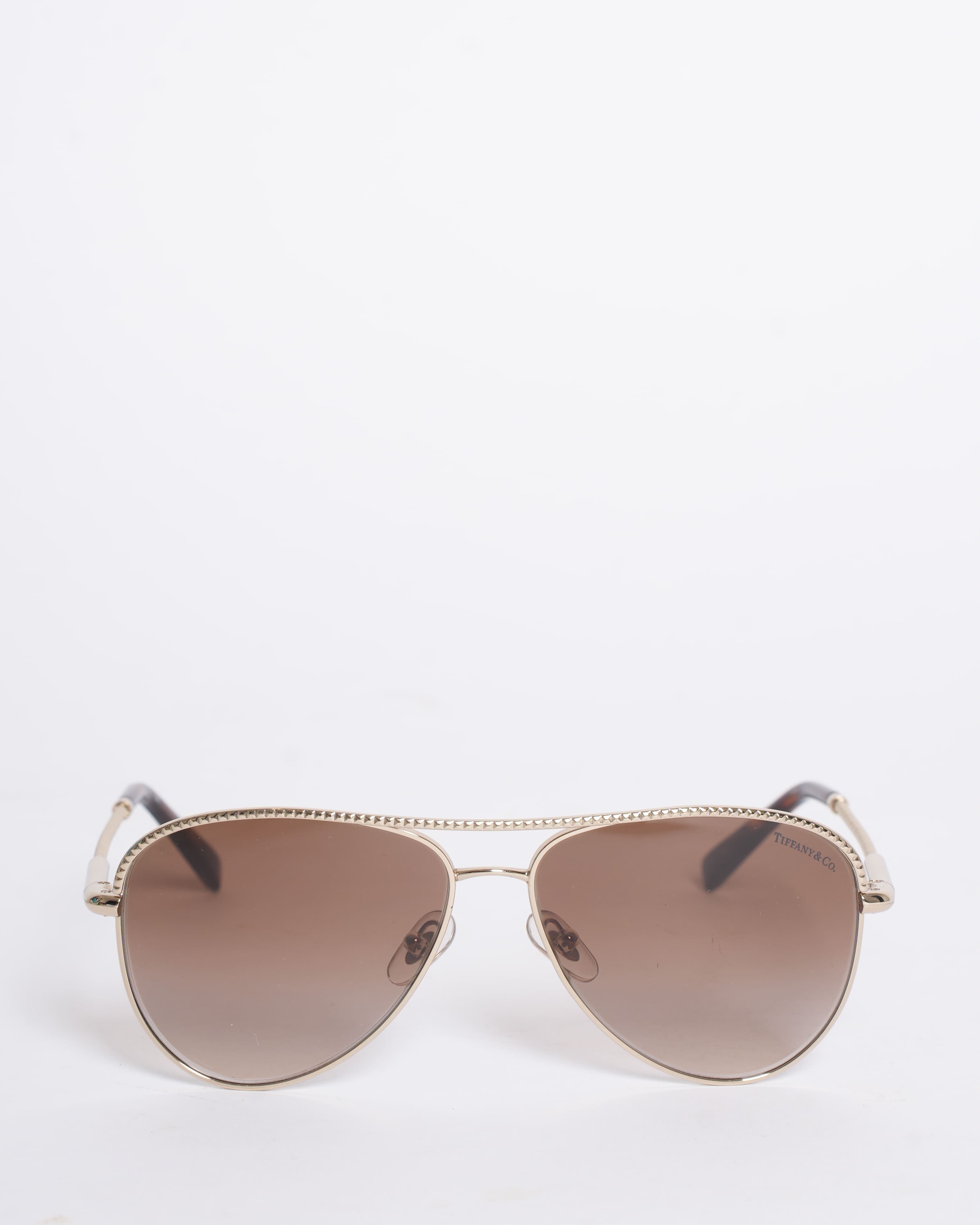 Tiffany & Co. Diamond Point Pilot Sunglasses