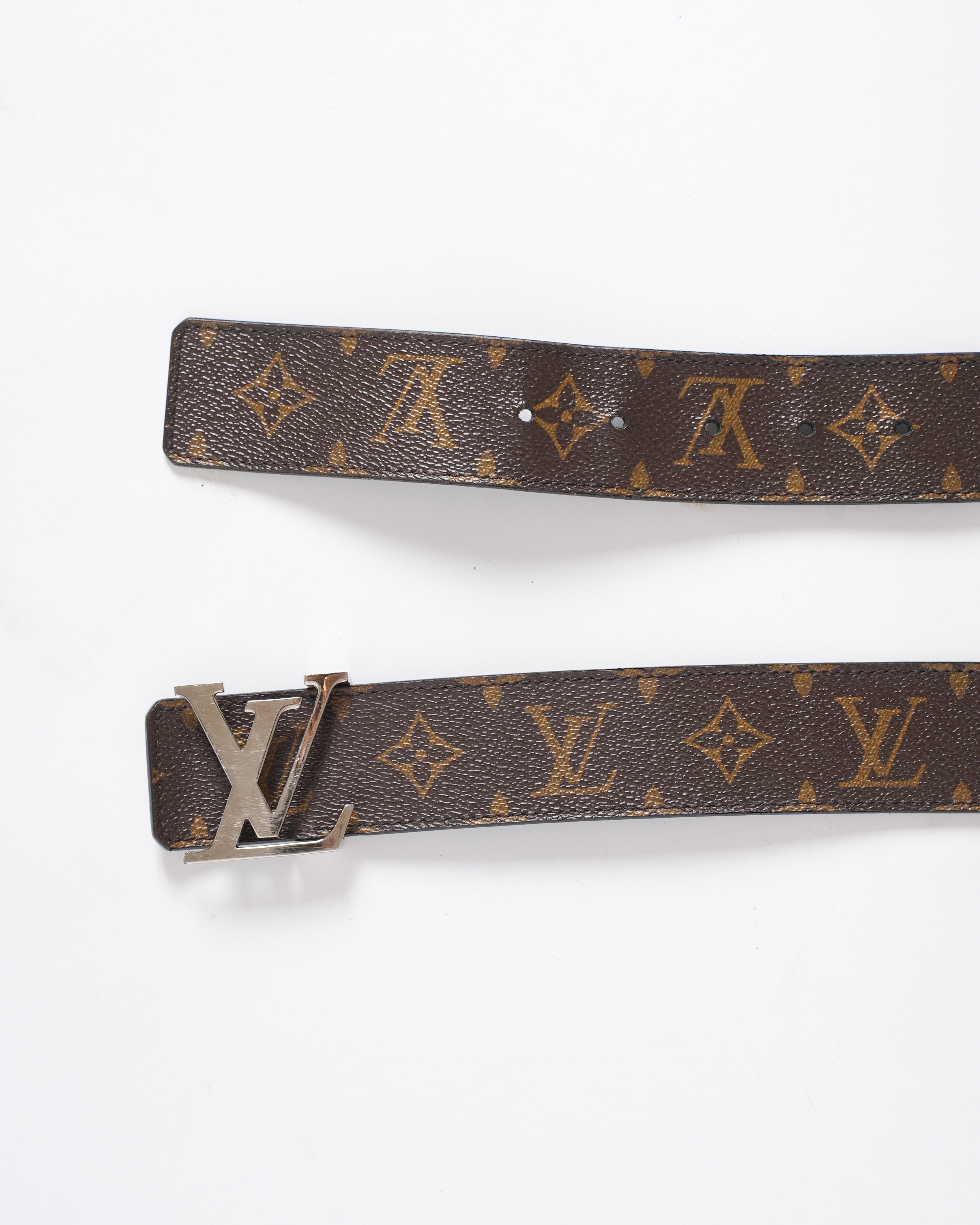 Louis Vuitton Monogram Canvas Signature Buckle Belt