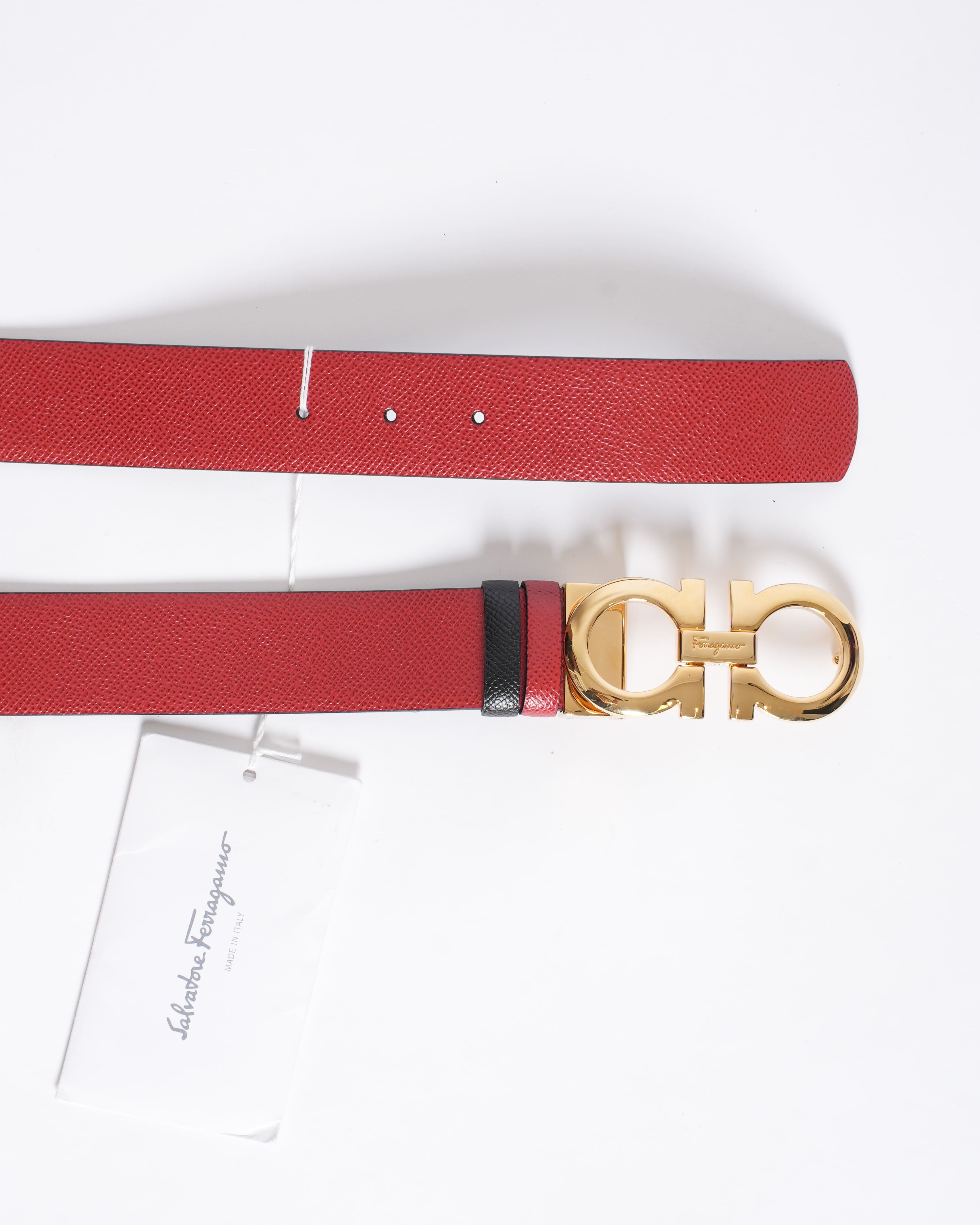 new Salvatore Ferragamo Reversible Gancini Belt