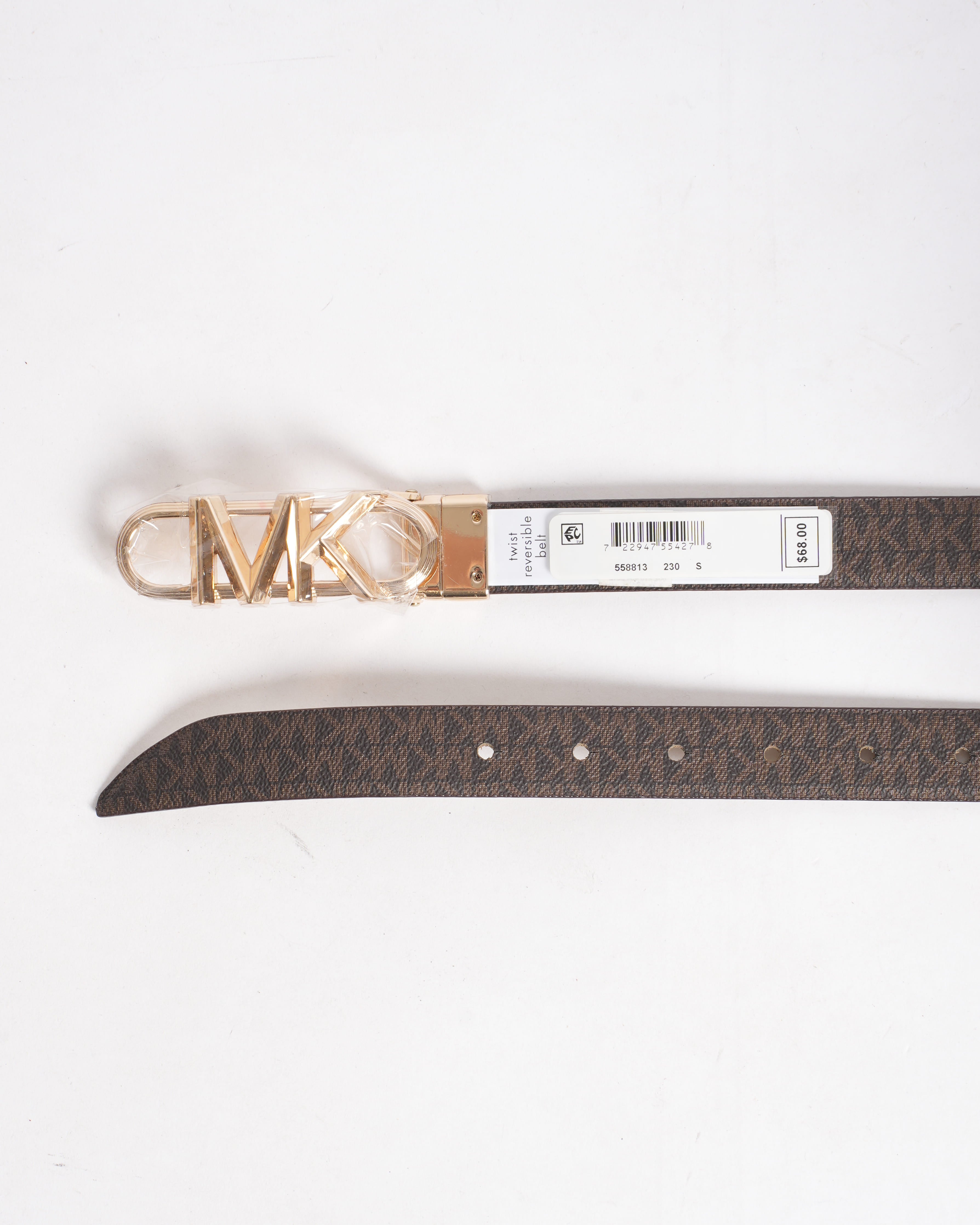 NEW Michael Kors Reversible Belt in Brown
