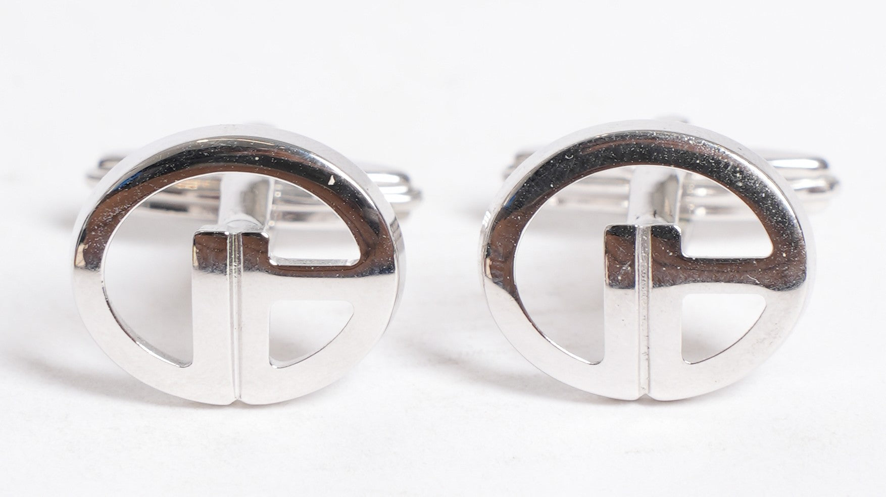 Dunhill AD Silver Onyx Cufflinks