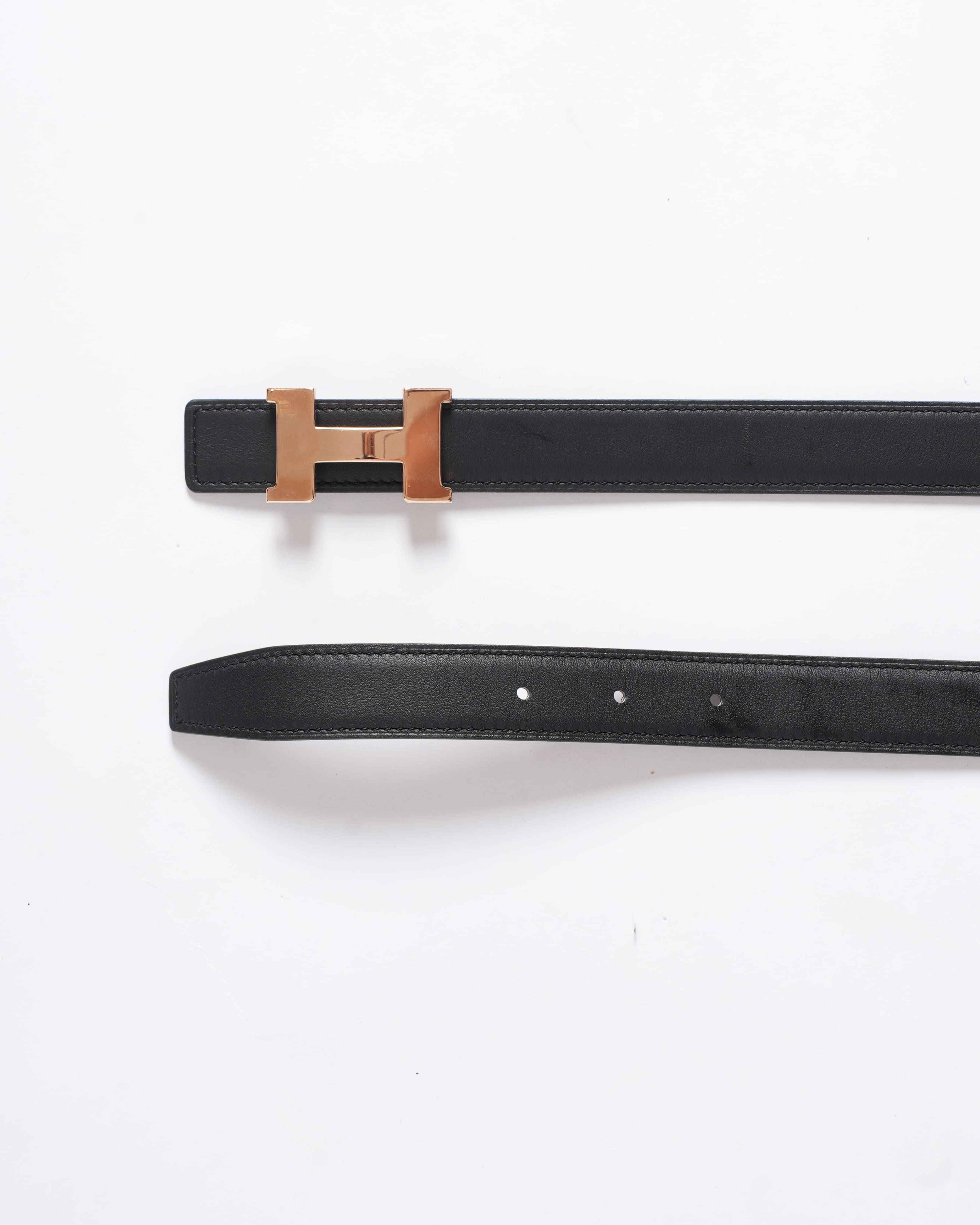 Hermès H buckle belt