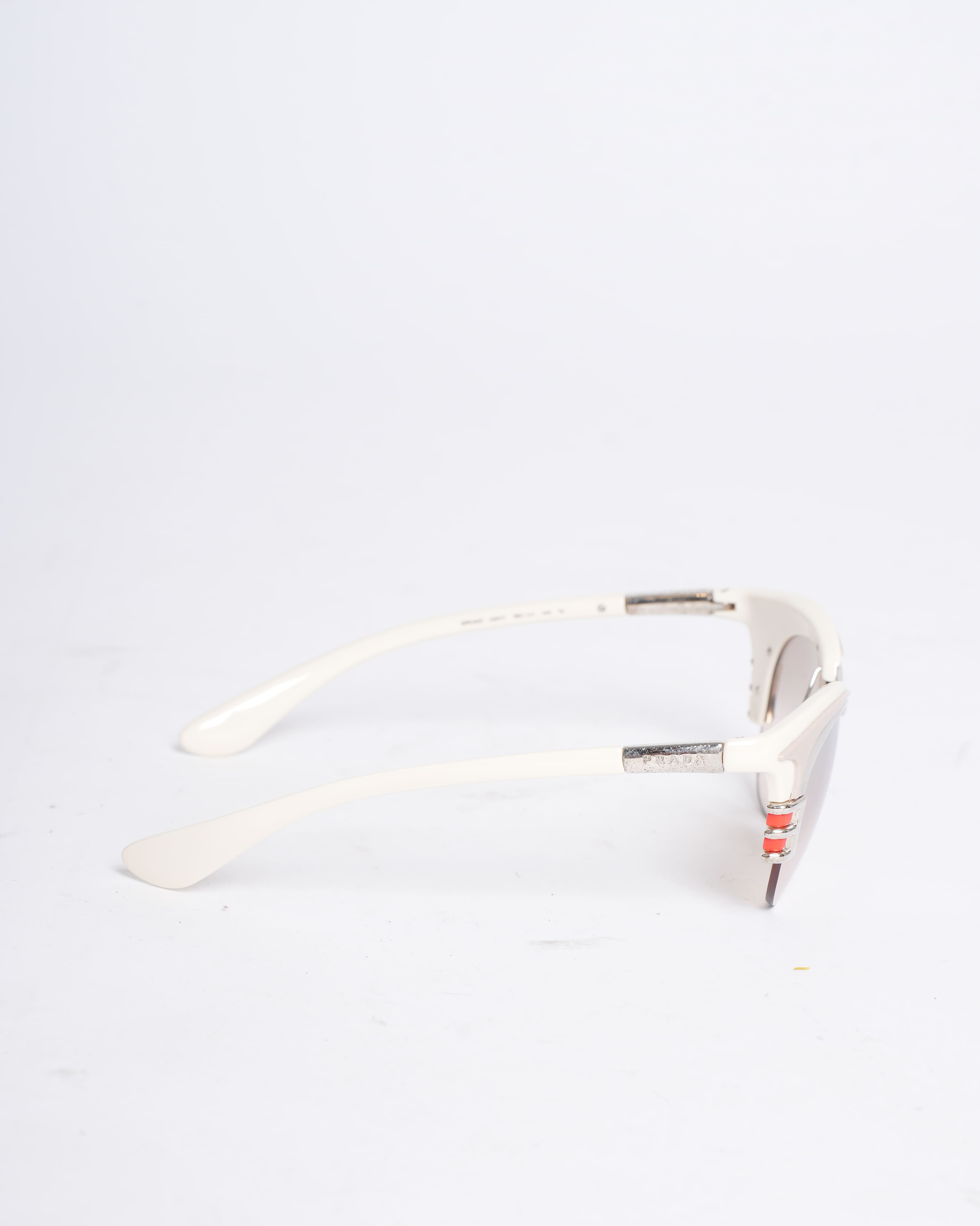 Prada dixie sunglasses in white