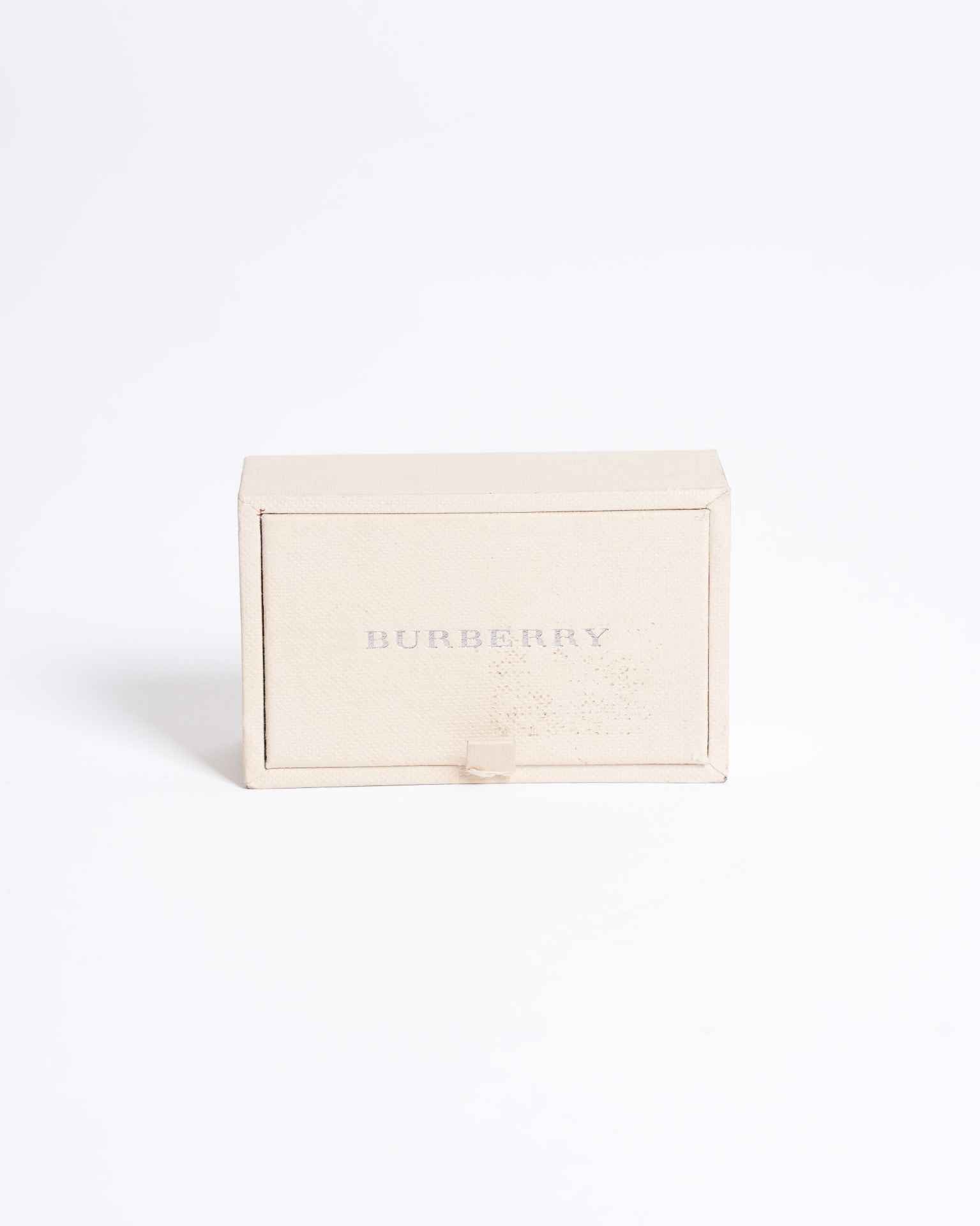 New Burberry Black & Grey Checkered Cufflinks