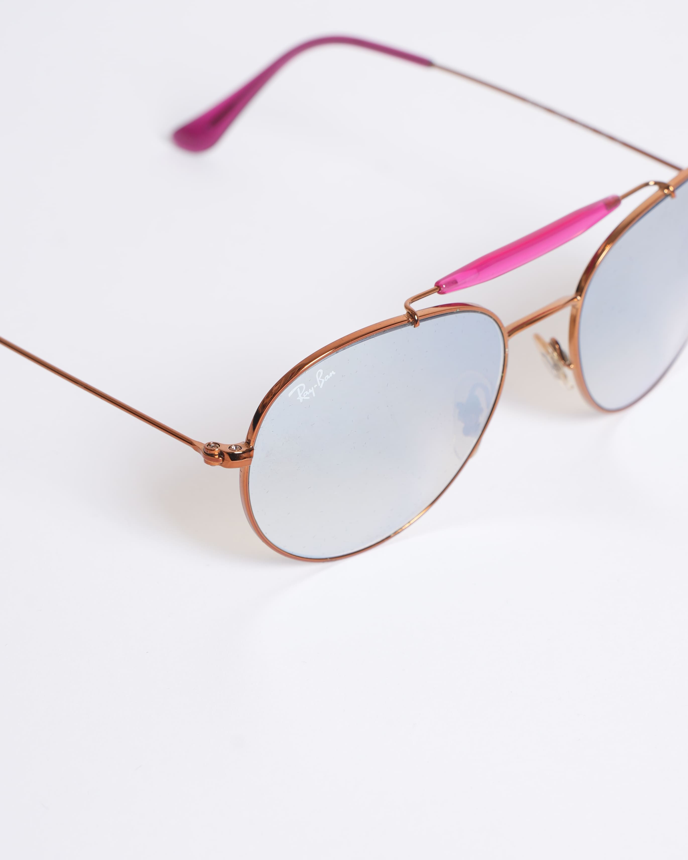 Rayban Aviator Women's Sunglasses In Pink
