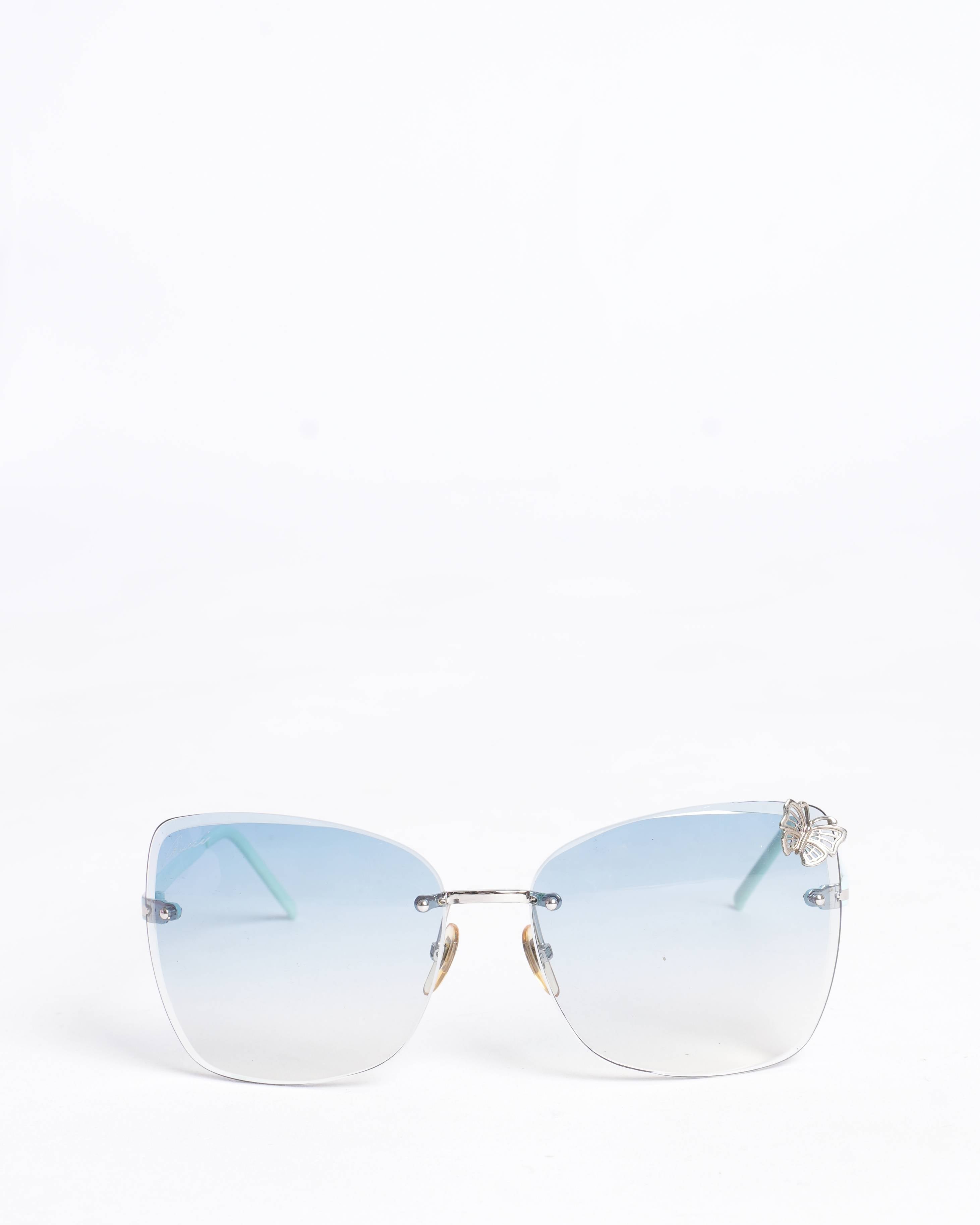 Gucci Women's Square Frame Rimeless Sunglasses