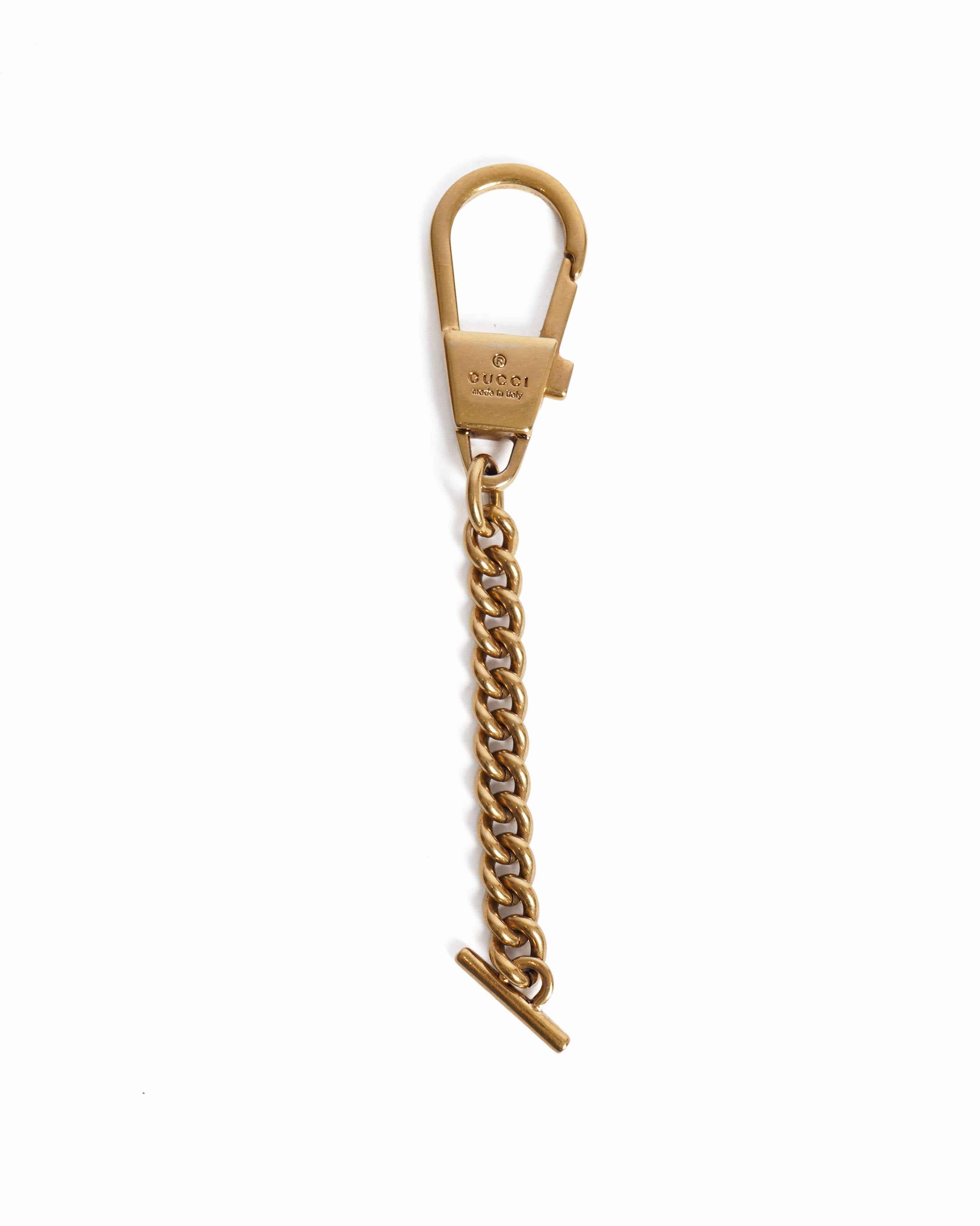 Gucci Gold Chain-Link Keychain
