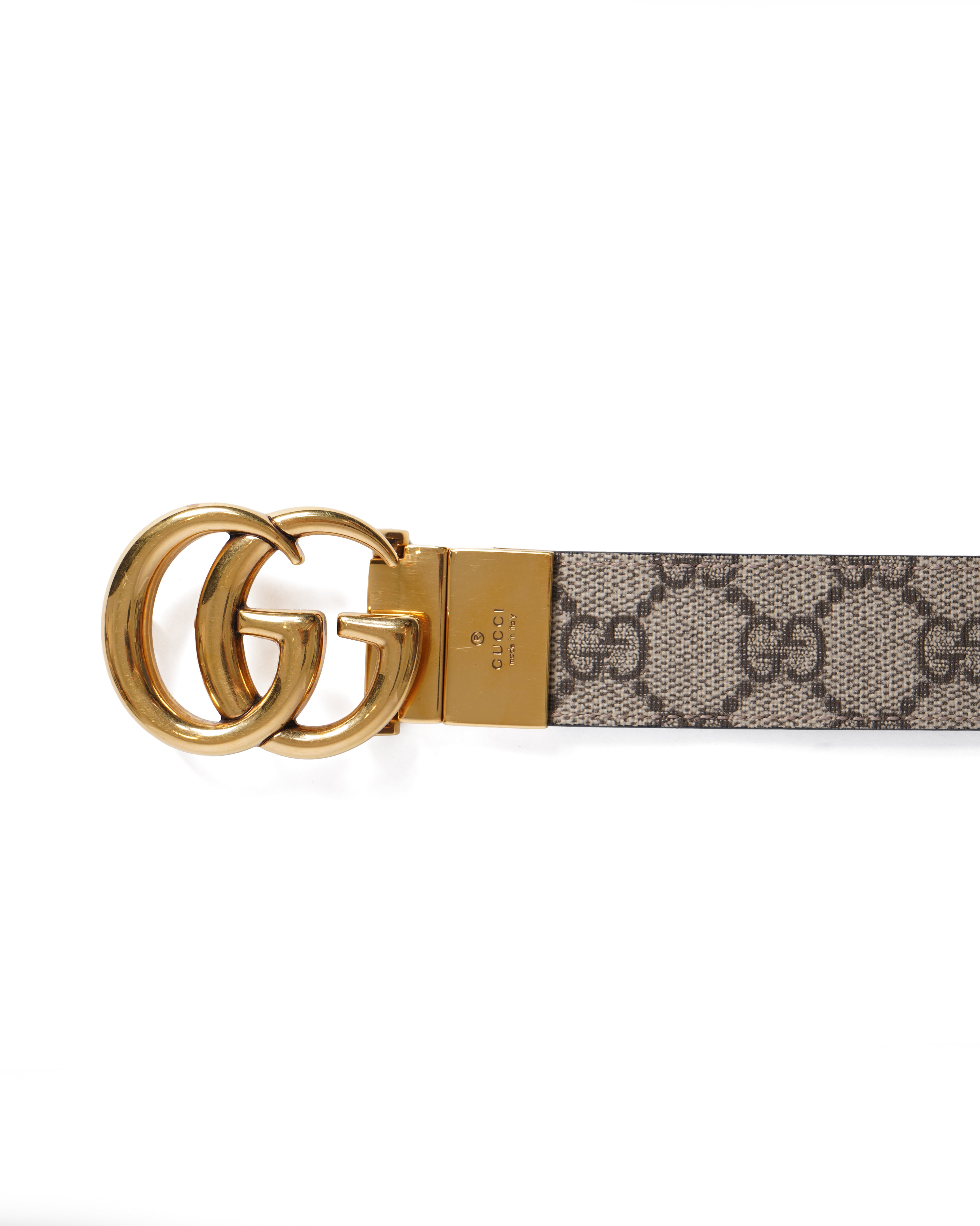 Gucci GG Reversible Women's Belt In Monogram Canvas