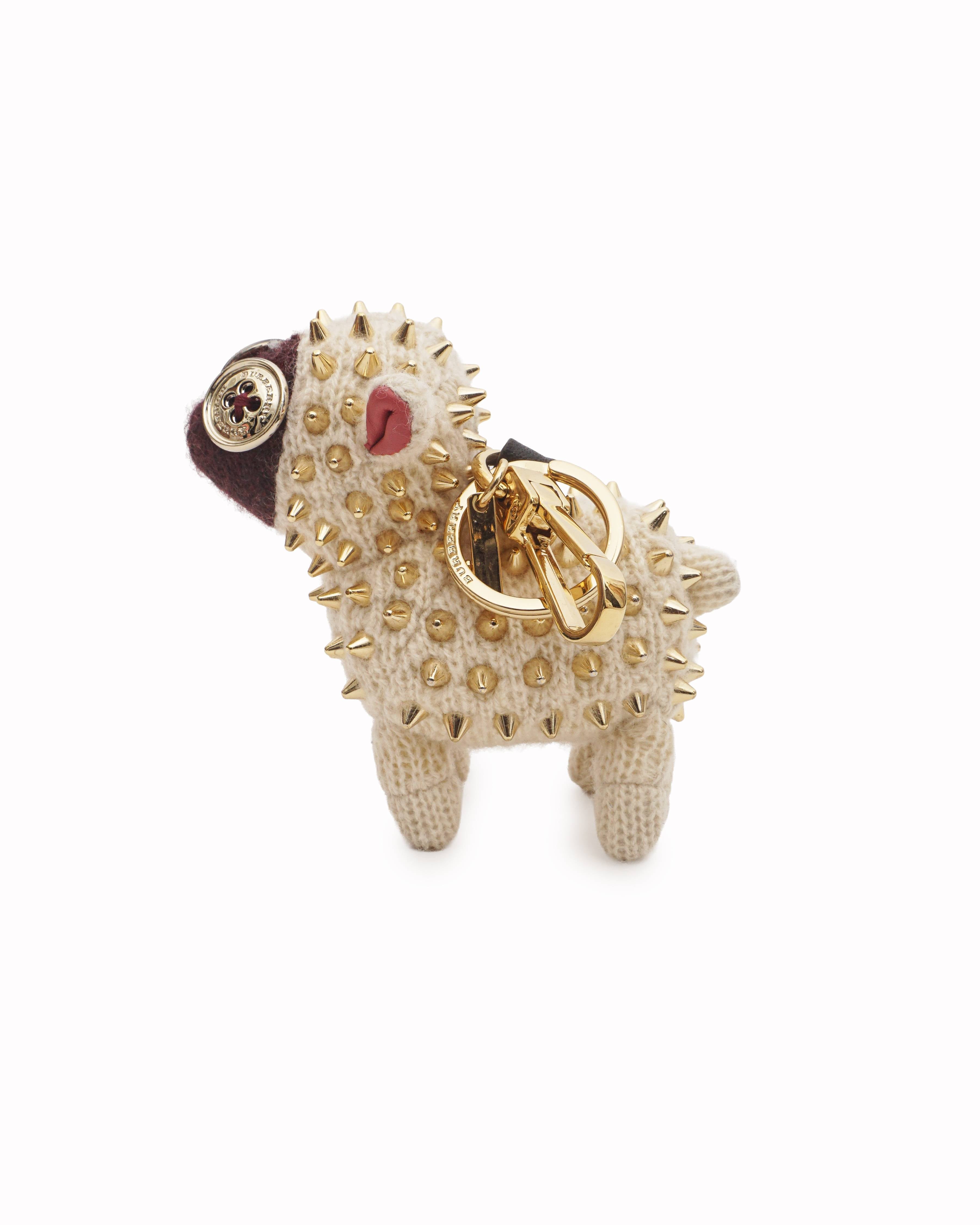 Burberry Cashmere Gold-Studded Wendy the Sheep Bag Charm