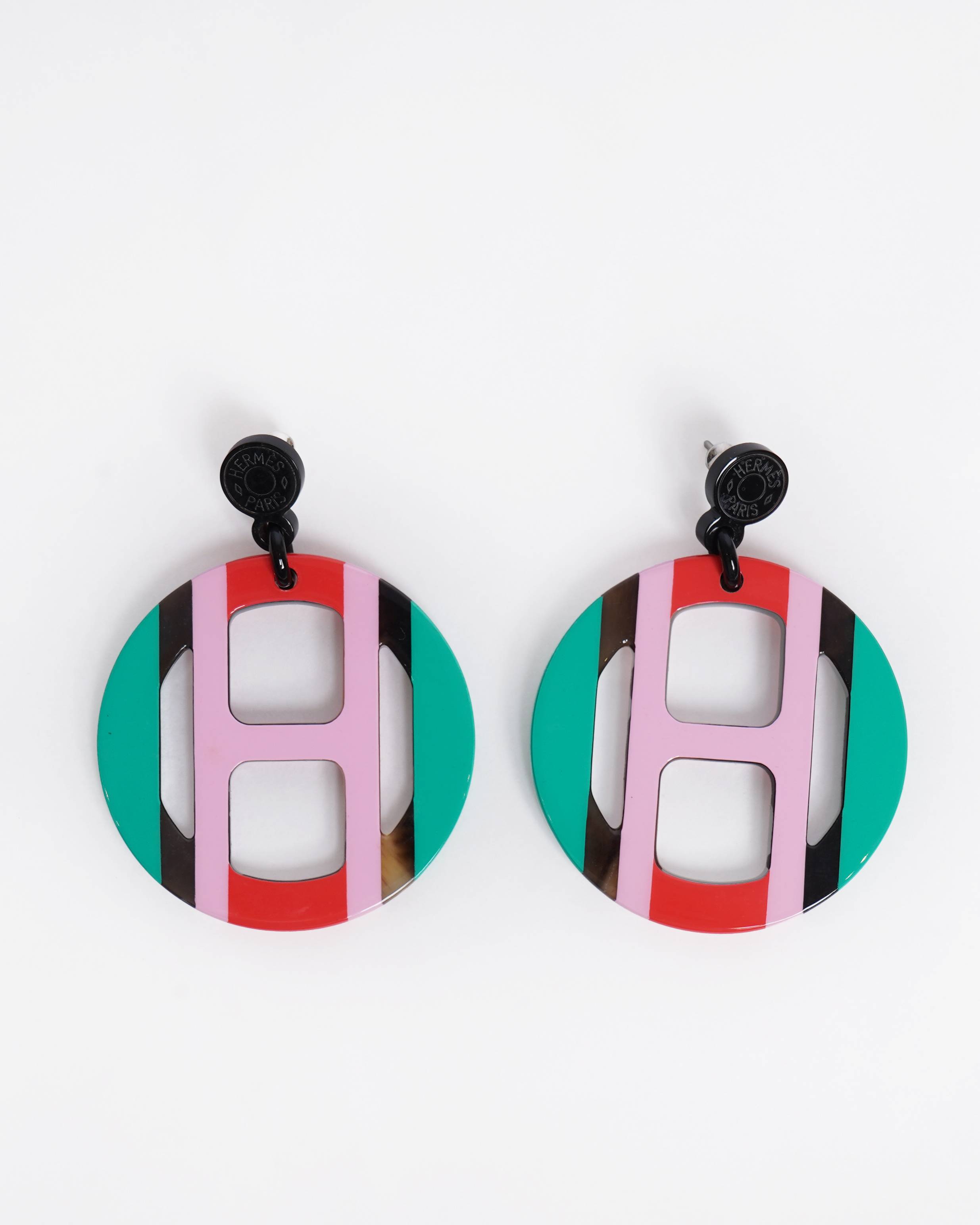 Hermès H Equipe earrings
