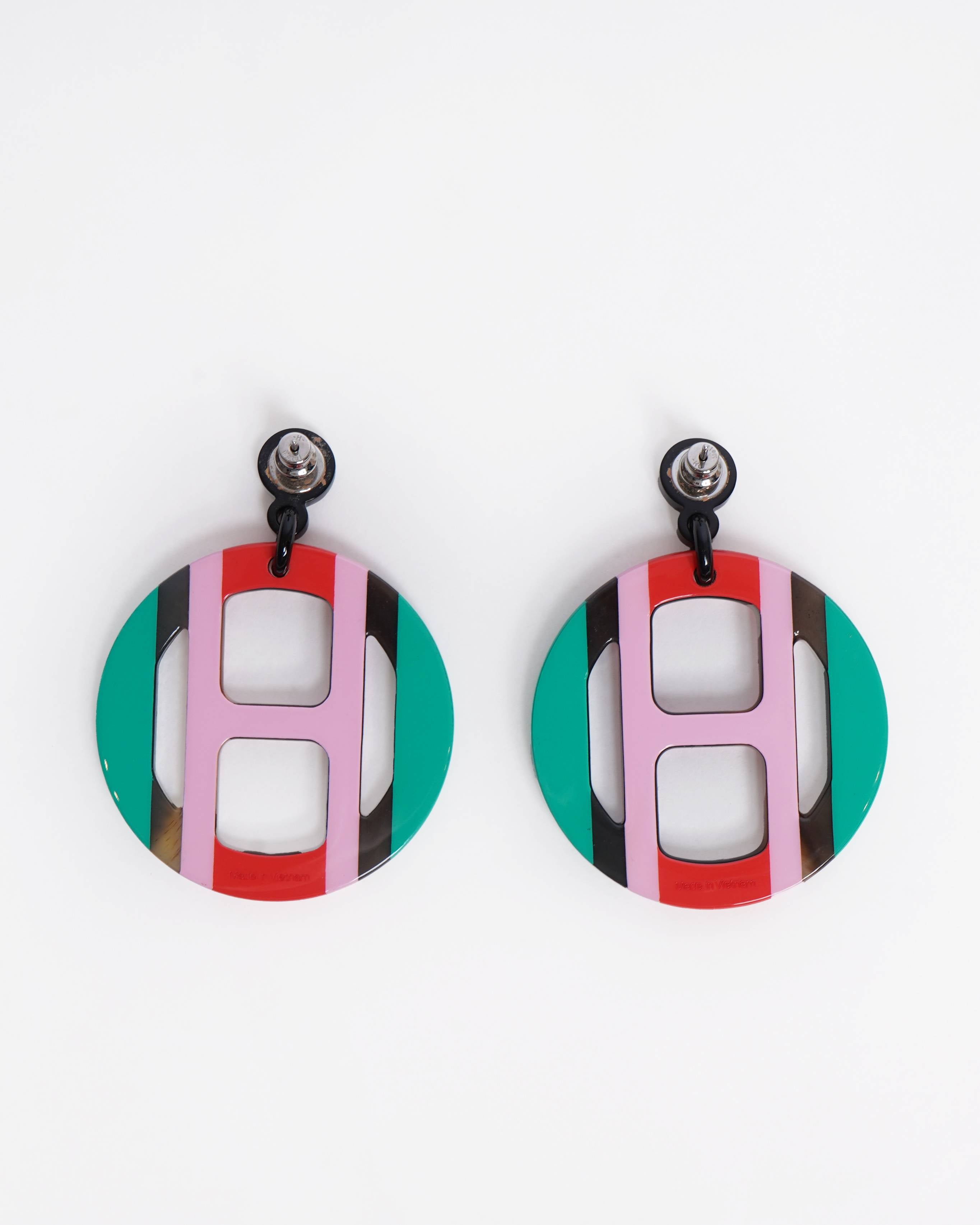 Hermès H Equipe earrings