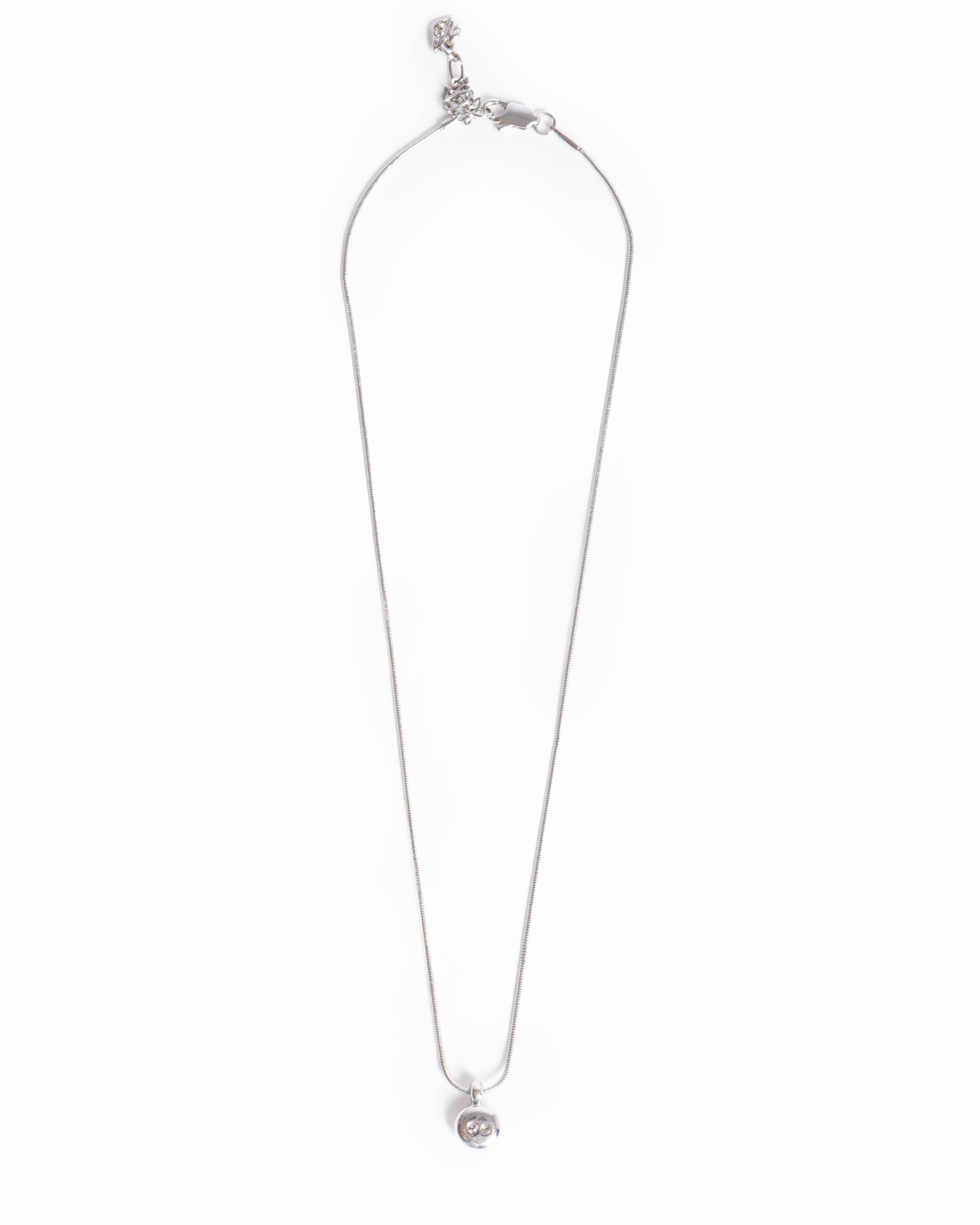 Swarovski sliver and diamond studded chain and earrings