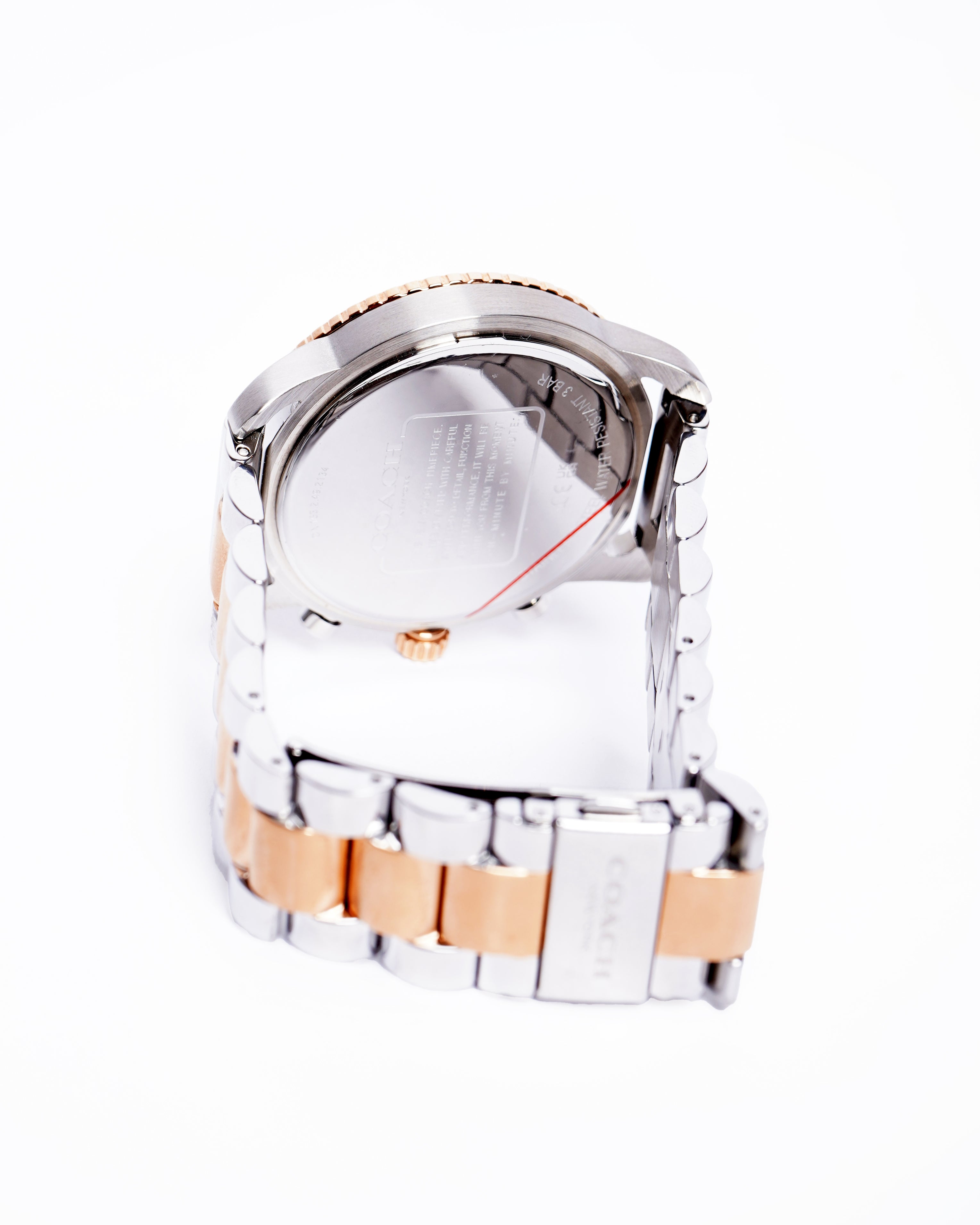 New Coach cruiser dual tone men's watch