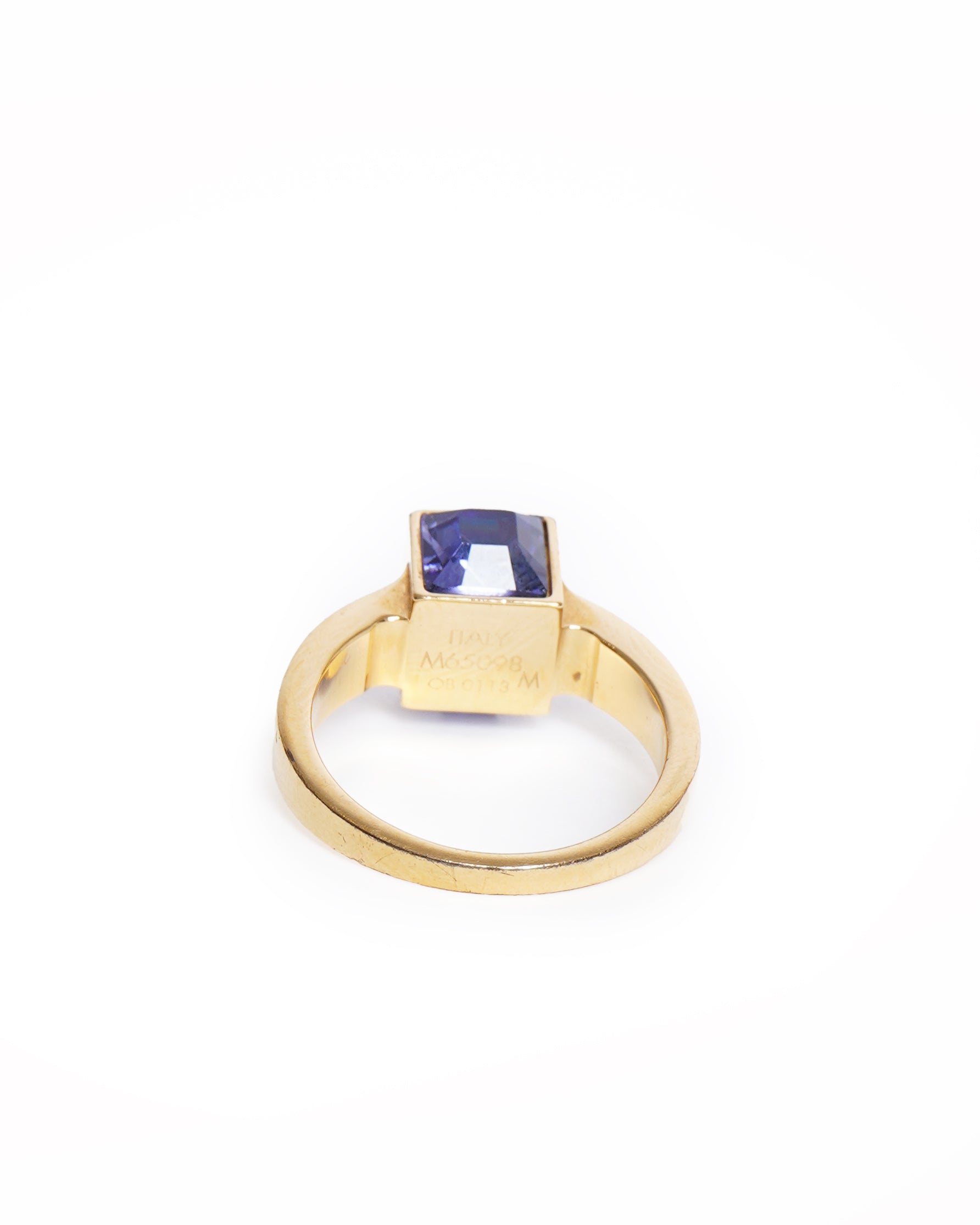 Louis vuitton crystal gamble ring