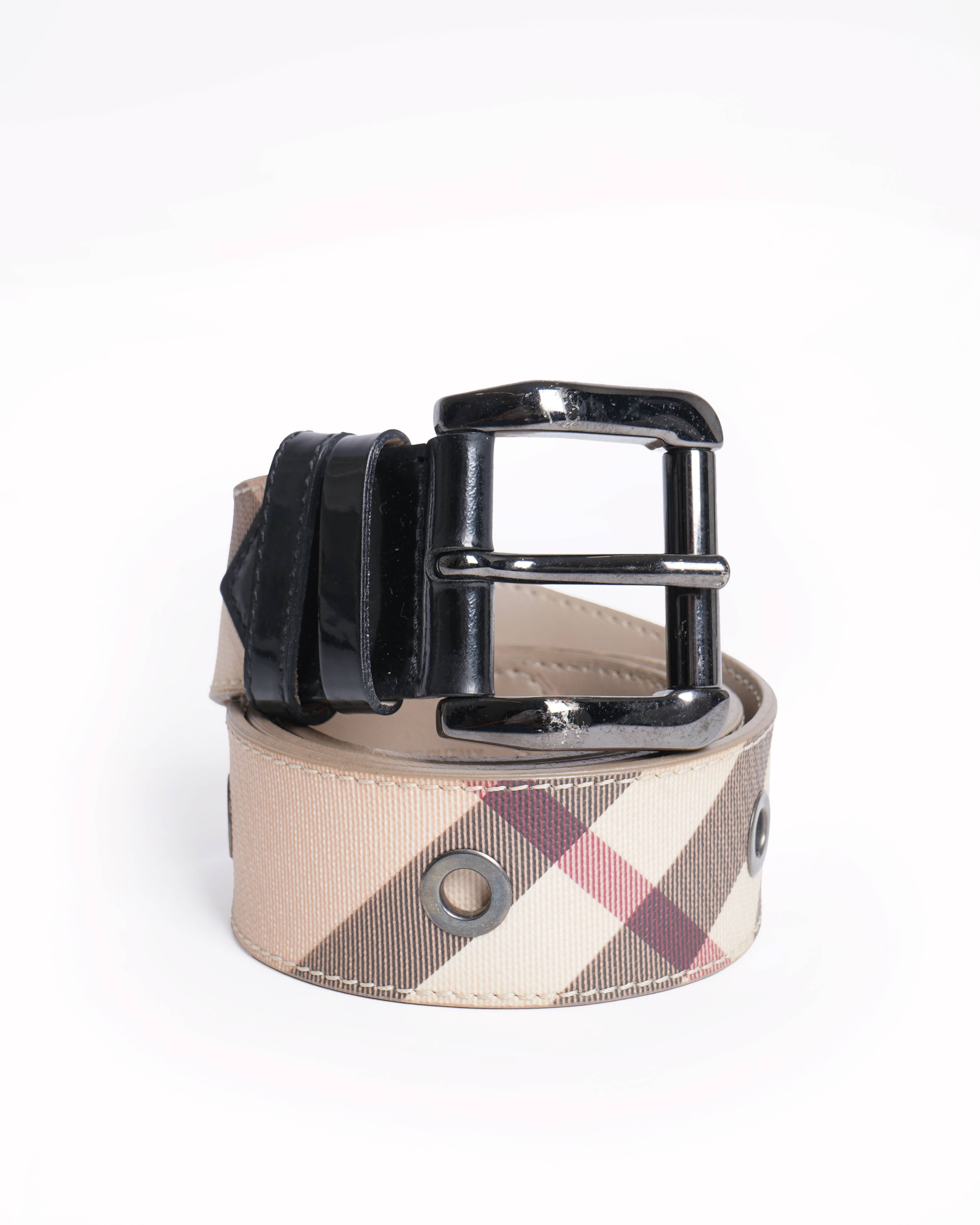 Burberry Signature Checkered Women's Belt