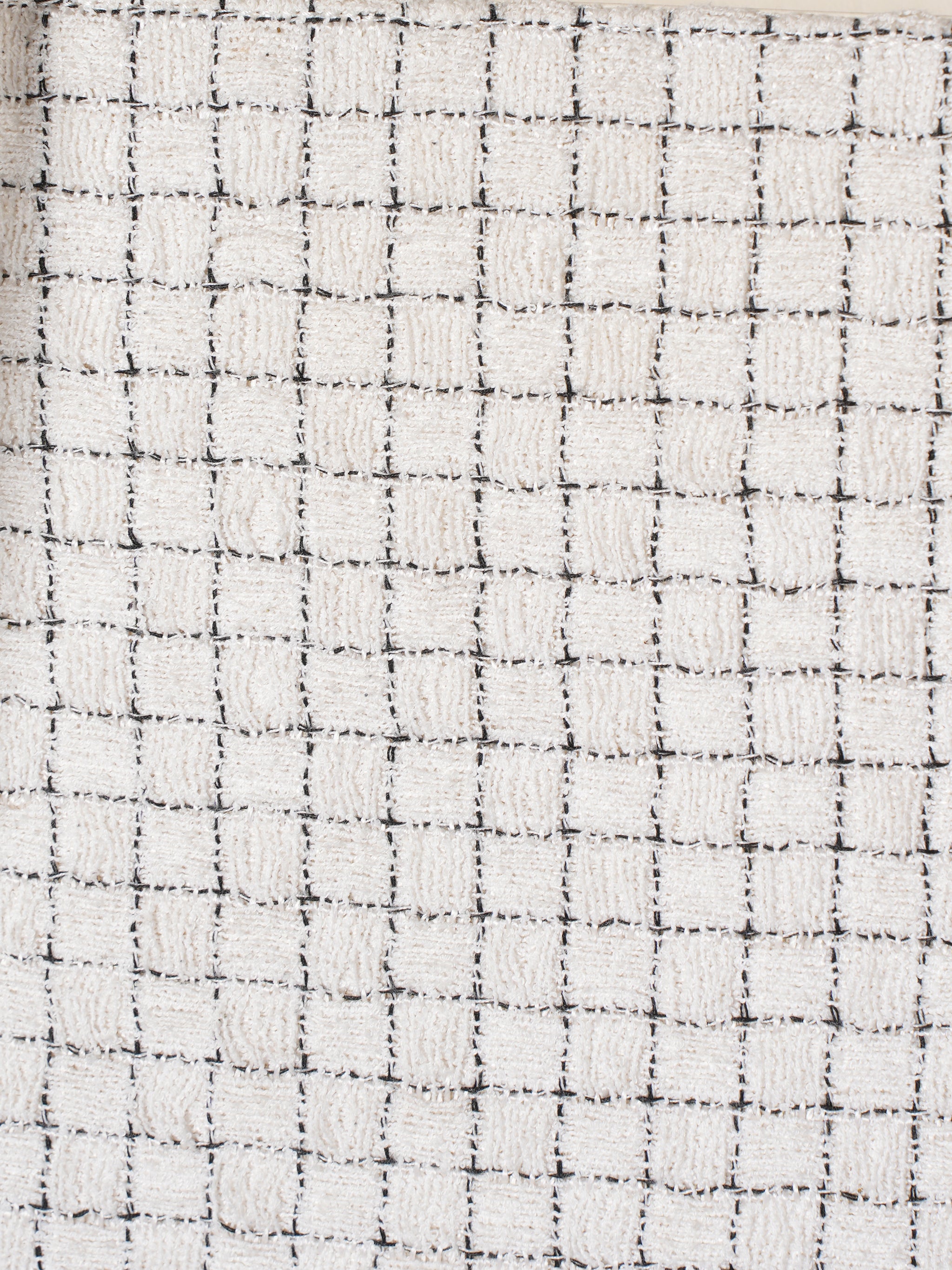 Chanel Tweed Resin Small Square Zipped Shopping Bag