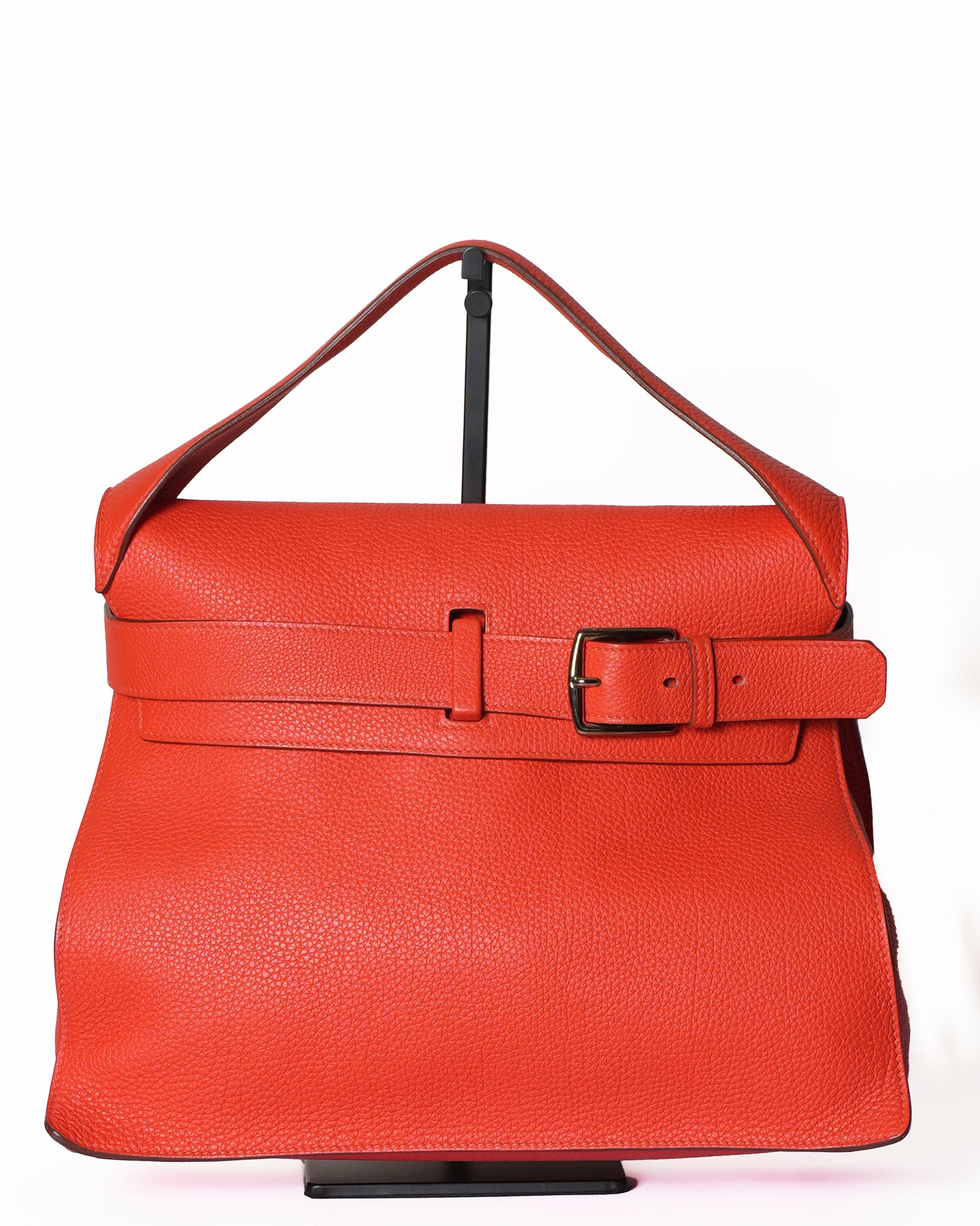 Hermes Capucine Taurillion Clemence Leather Bag
