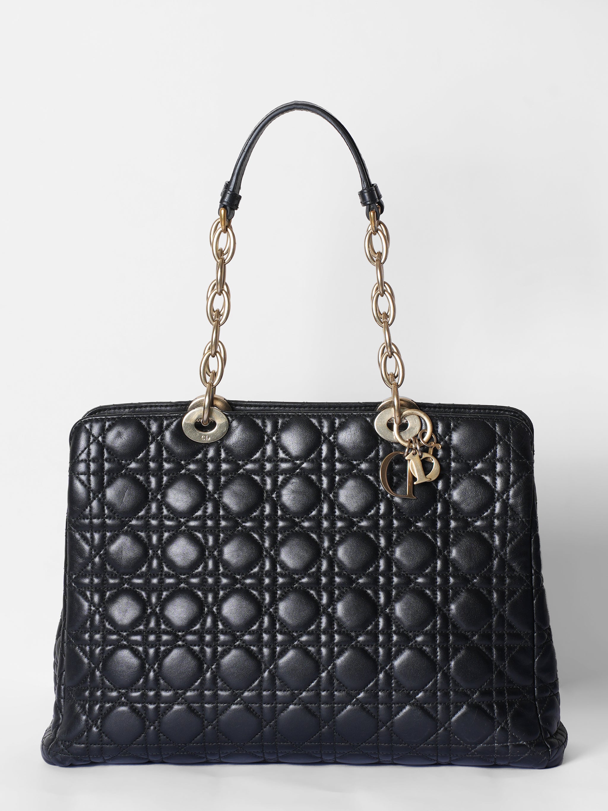 Large Lady Dior Soft Cannage Tote Bag