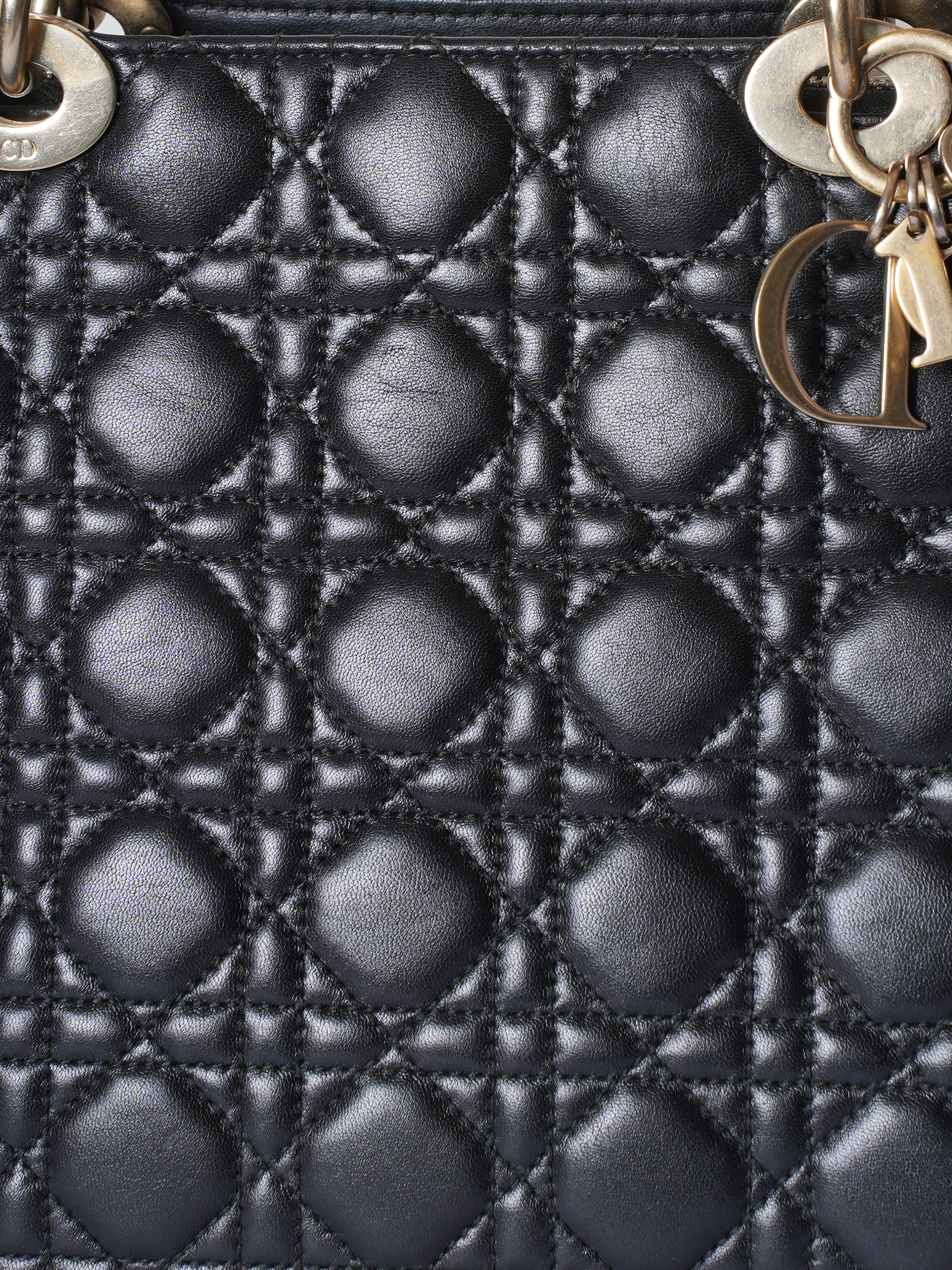 Large Lady Dior Soft Cannage Tote Bag